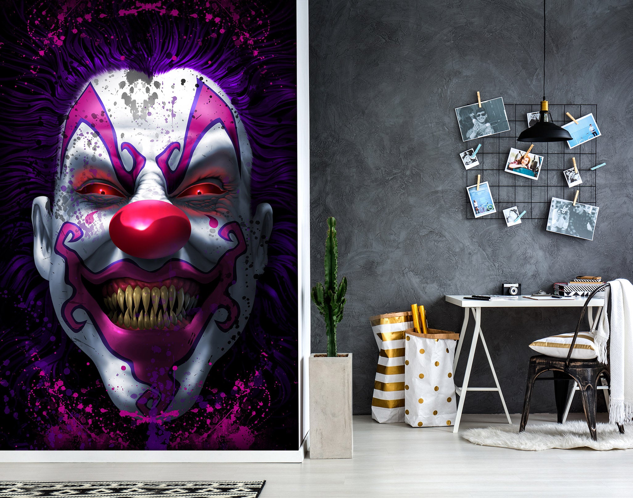 3D Clown 5042 Tom Wood Wall Mural Wall Murals