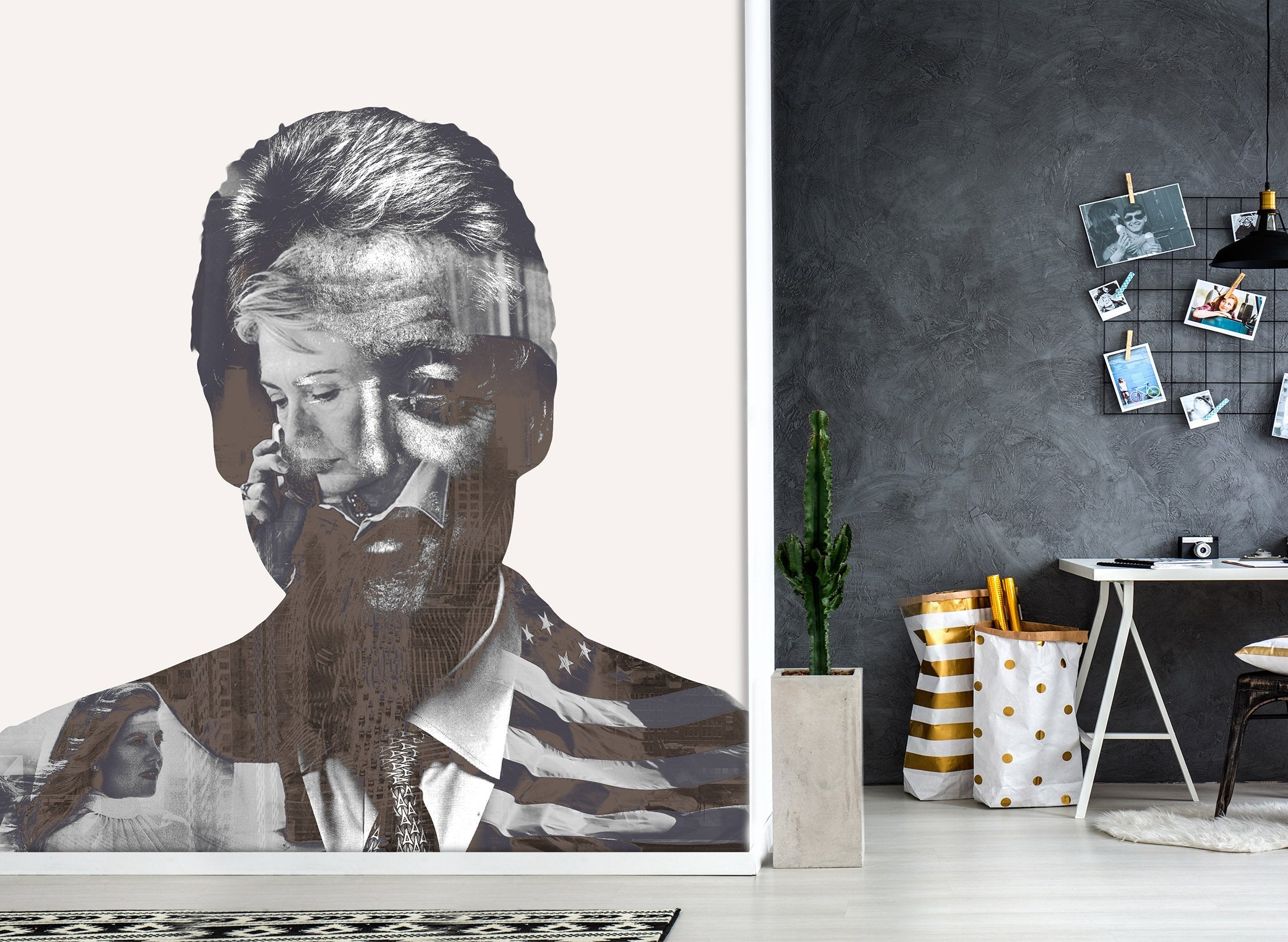 3D Billclinton 1399 Marco Cavazzana Wall Mural Wall Murals Wallpaper AJ Wallpaper 2