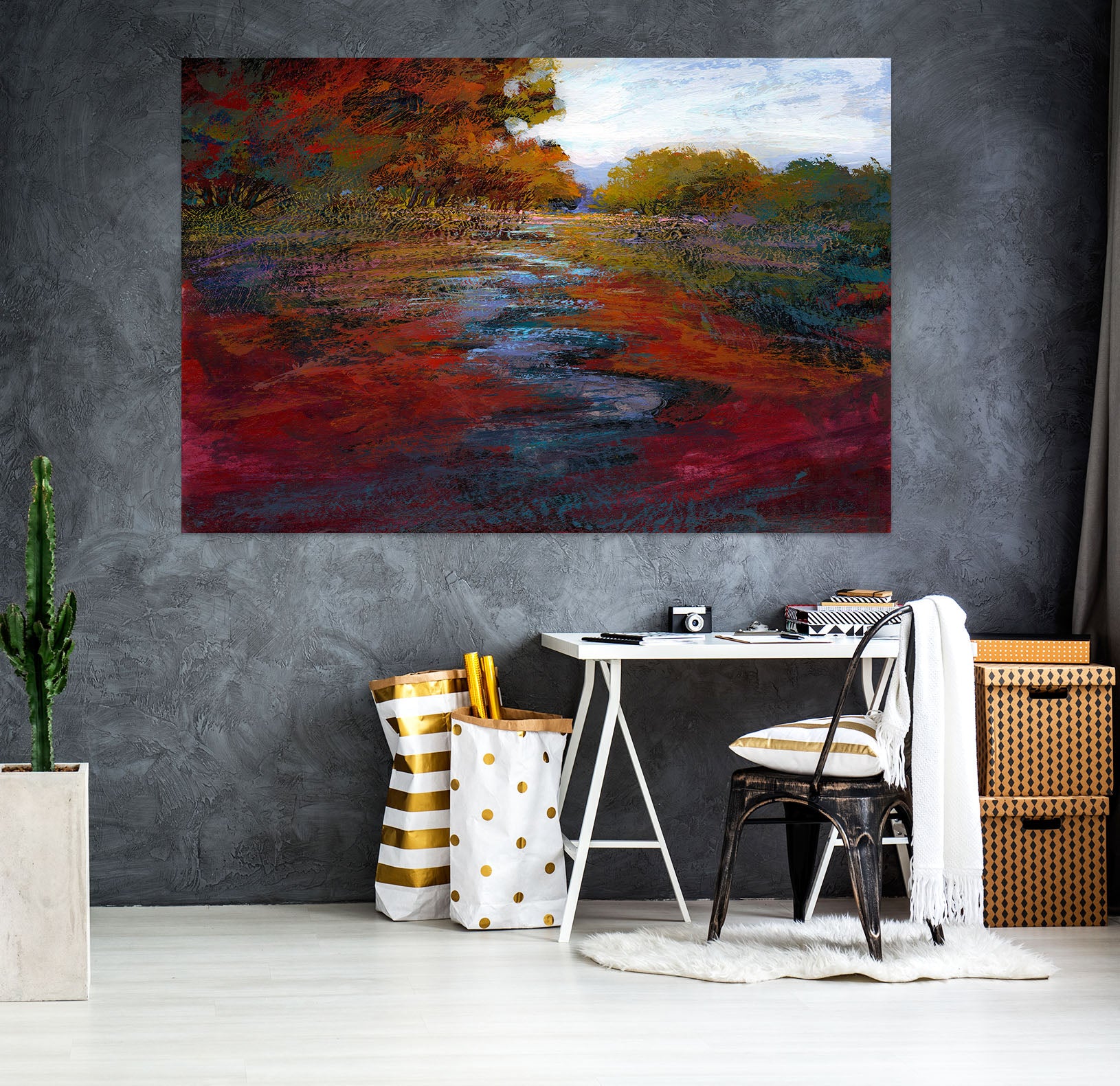 3D Red River 041 Michael Tienhaara Wall Sticker