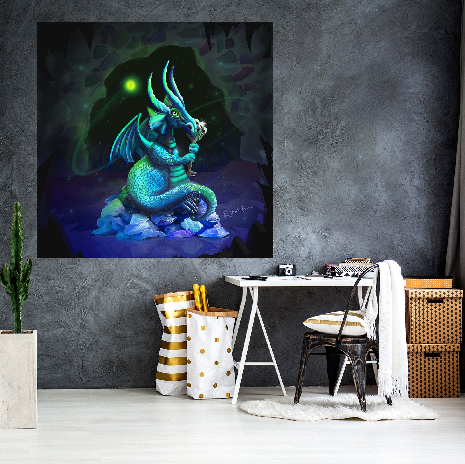 3D Dinosaur Forest 102 Rose Catherine Khan Wall Sticker