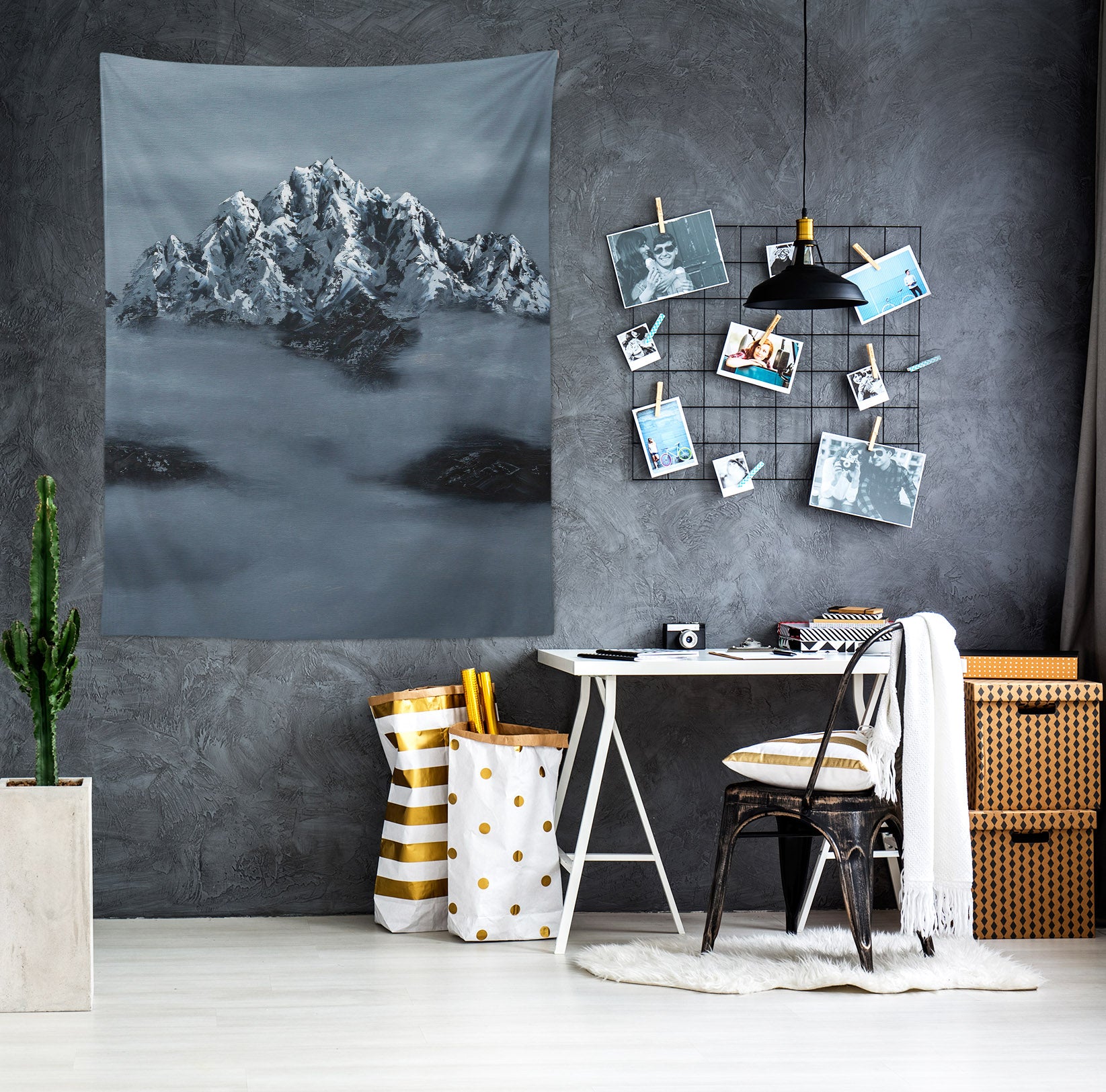 3D Snow Mountain 5281 Marina Zotova Tapestry Hanging Cloth Hang