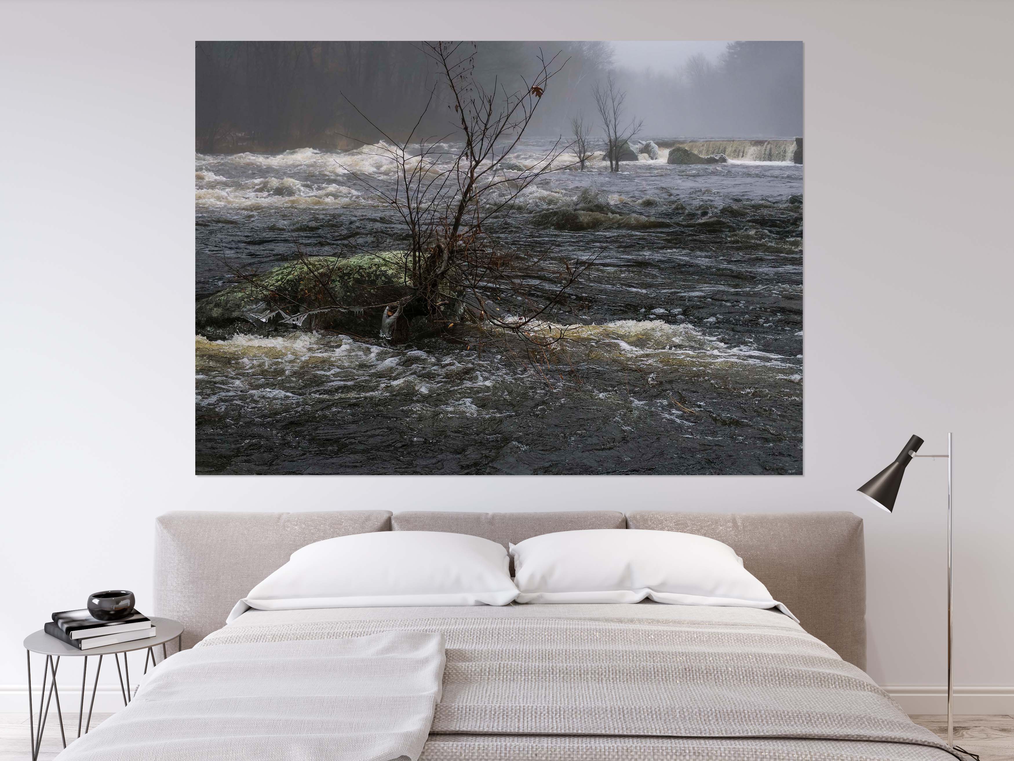 3D Misty River 113 Jerry LoFaro Wall Sticker