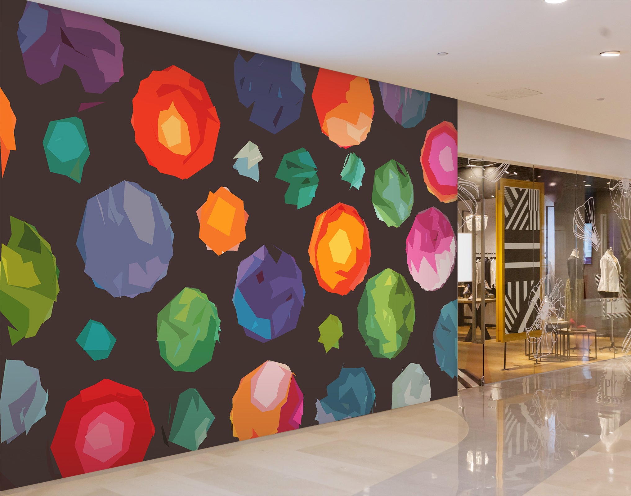 3D Colored Ball 1001 Shandra Smith Wall Mural Wall Murals