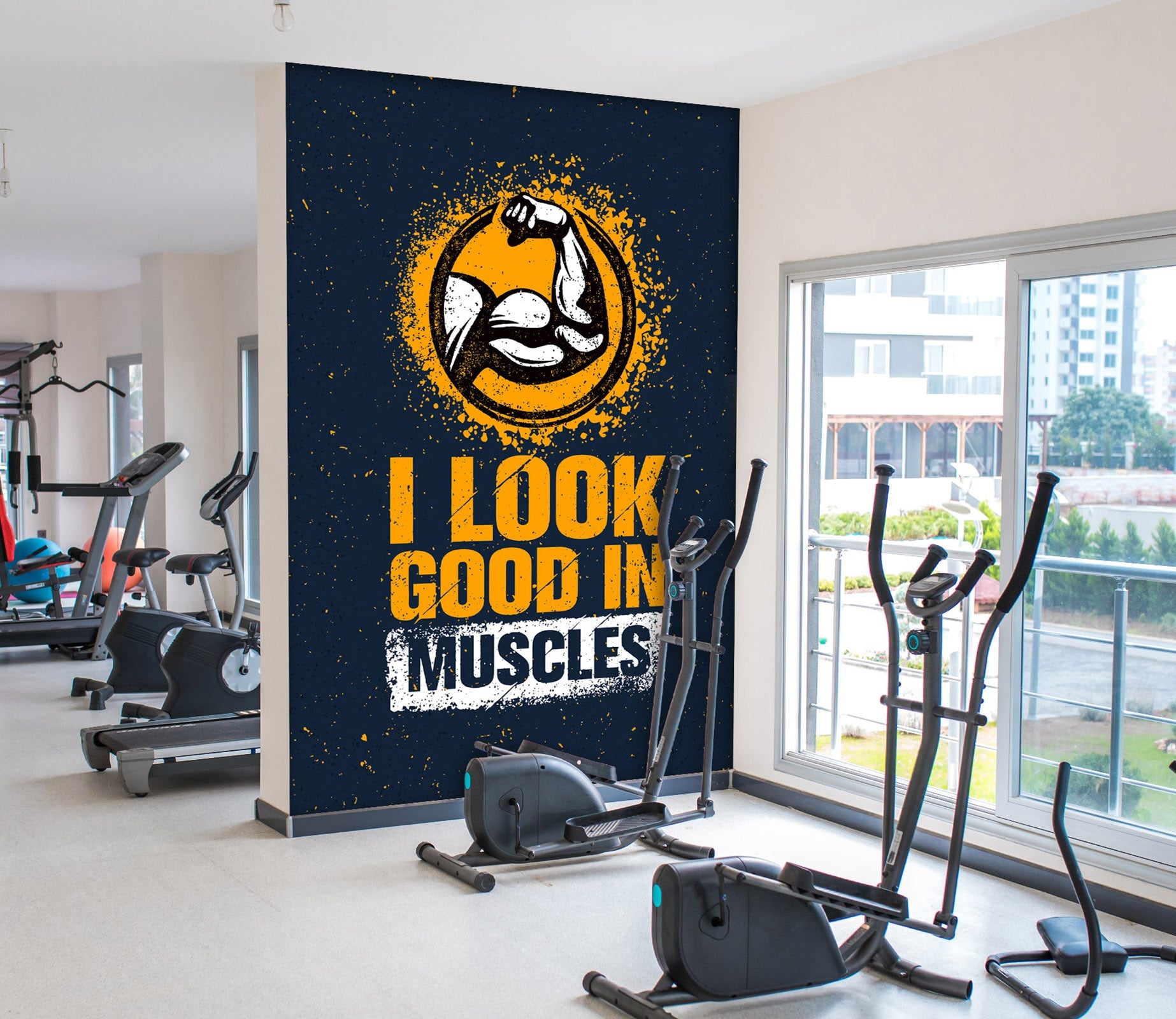 3D Yellow Letter 075 Wall Murals Wallpaper AJ Wallpaper