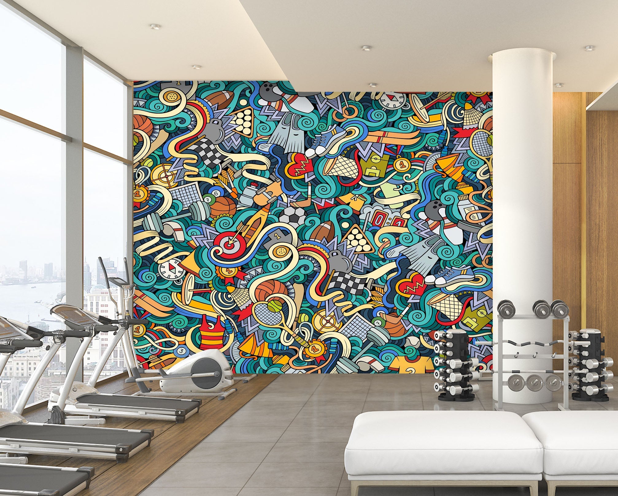 3D Color Painting 087 Wall Murals Wallpaper AJ Wallpaper 2
