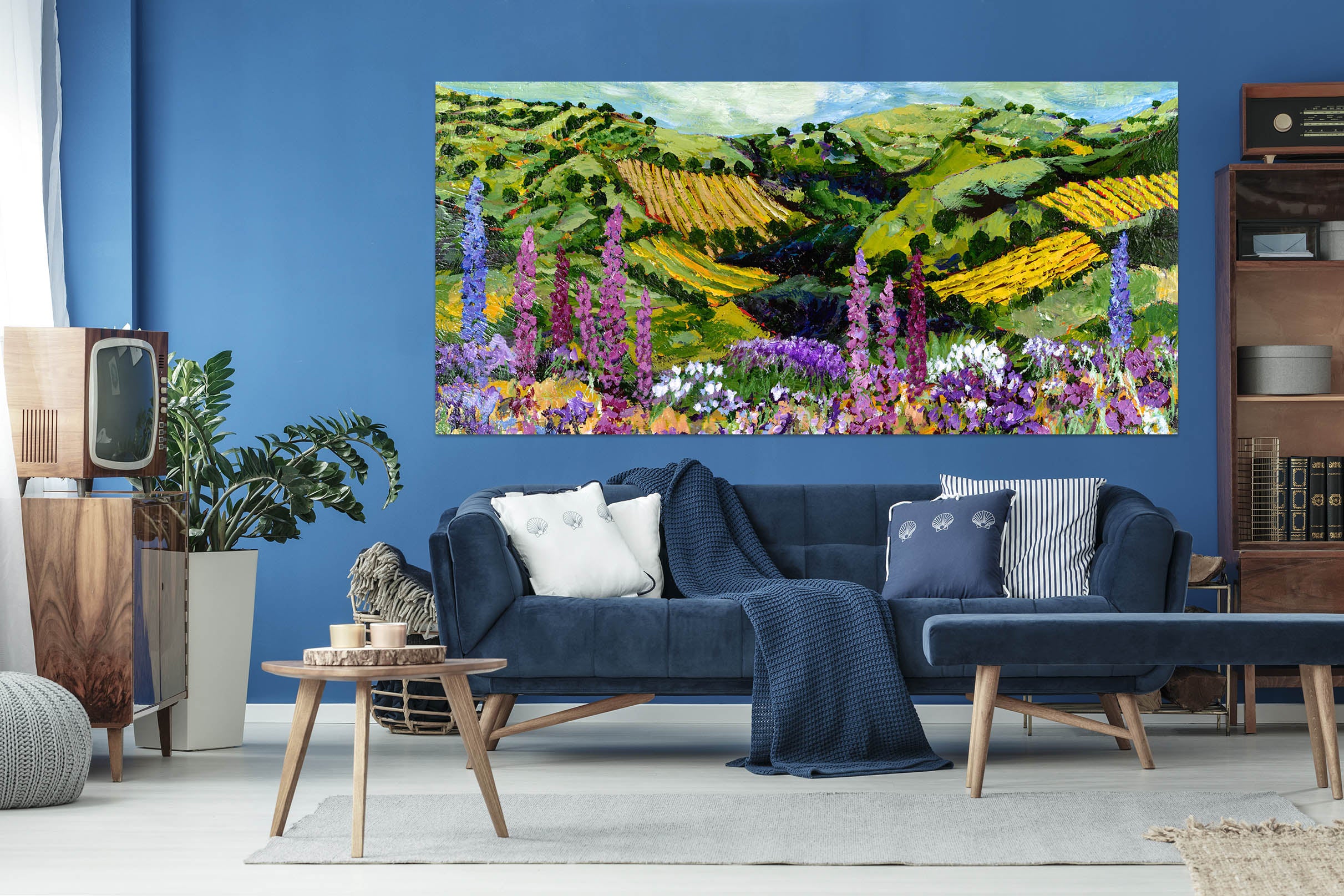 3D Terraced Field Garden 001 Allan P. Friedlander Wall Sticker