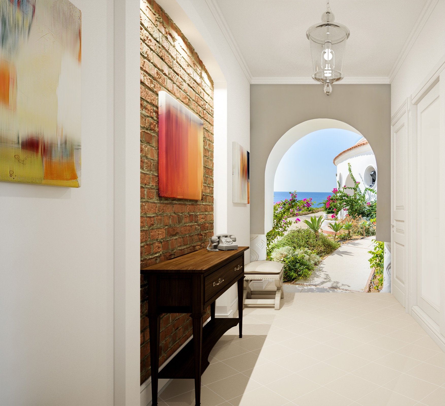 3D Arch Garden 102 Wall Murals Wallpaper AJ Wallpaper