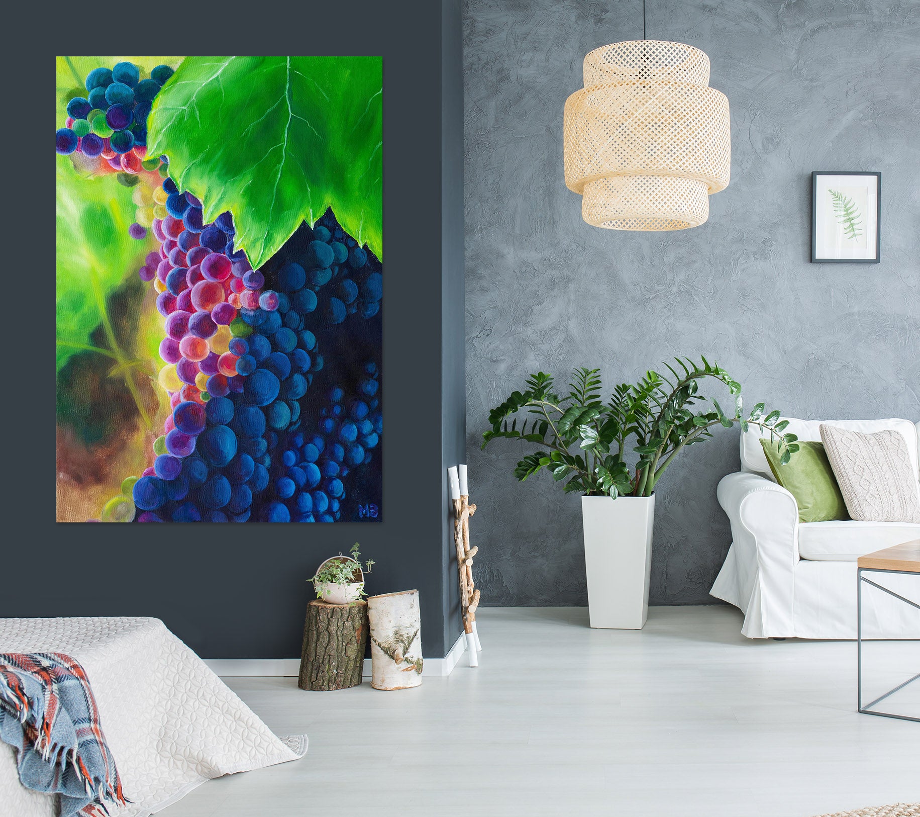 3D Grape 1840 Marina Zotova Wall Sticker