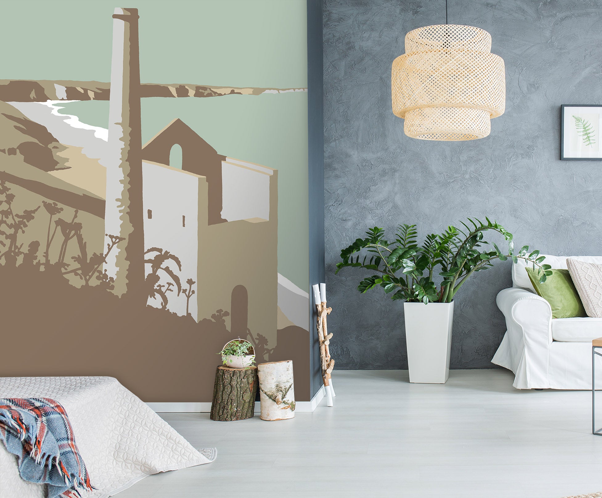 3D St Agnes 1063 Steve Read Wall Mural Wall Murals