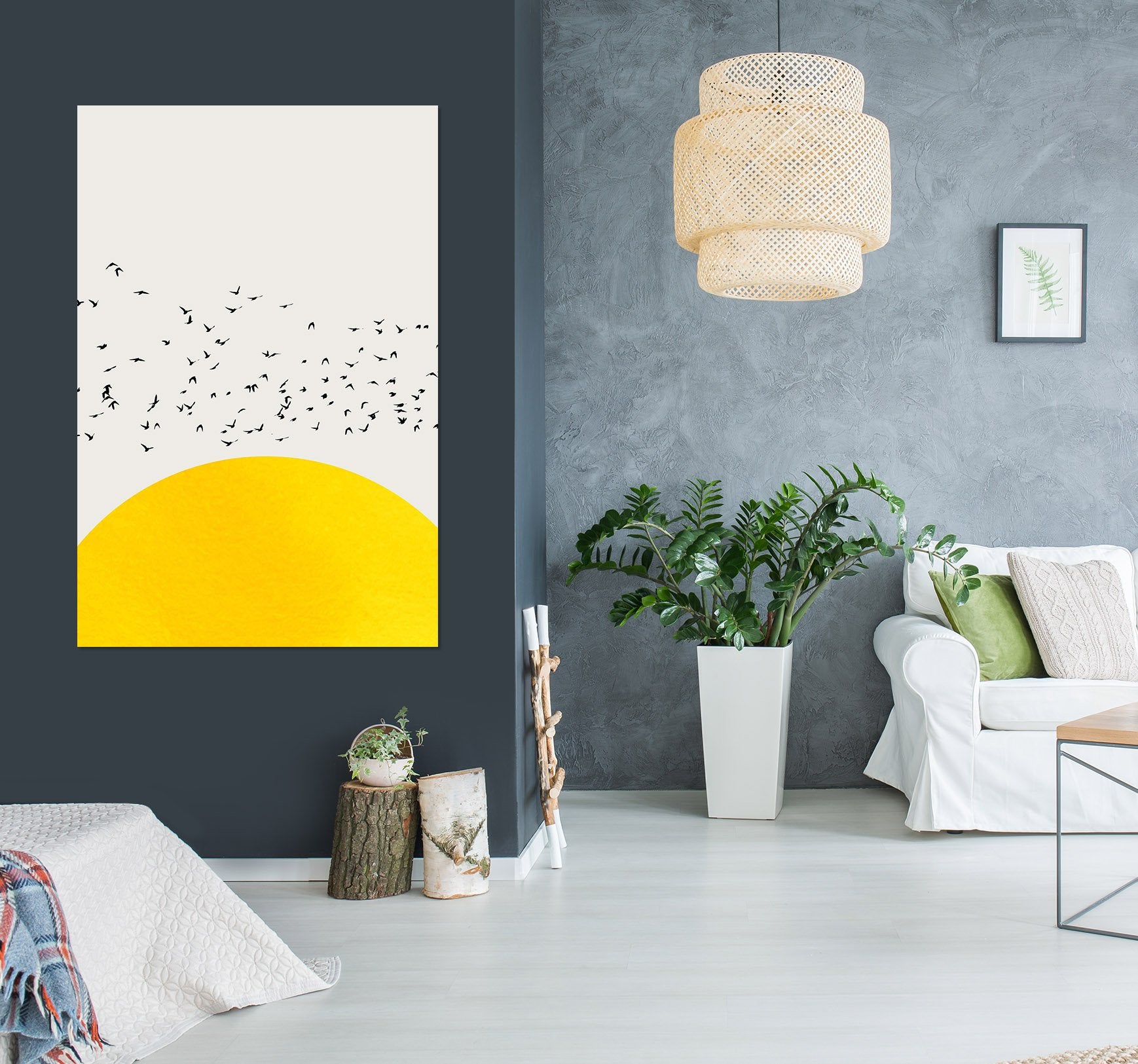 3D Bird Sun 002 Boris Draschoff Wall Sticker Wallpaper AJ Wallpaper 2