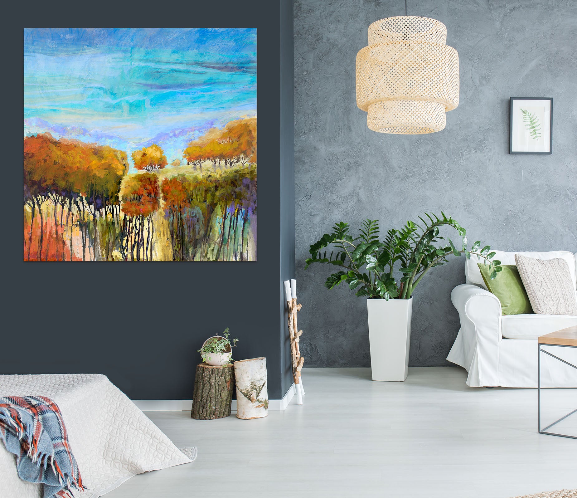 3D Painted Forest 014 Michael Tienhaara Wall Sticker