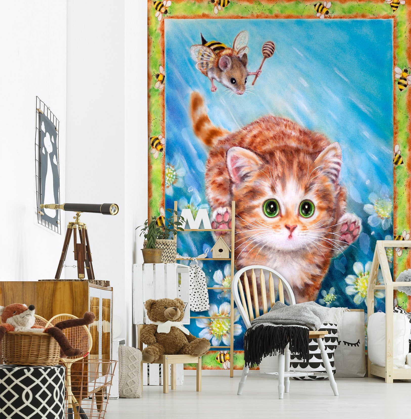 3D Cat Mouse 5474 Kayomi Harai Wall Mural Wall Murals