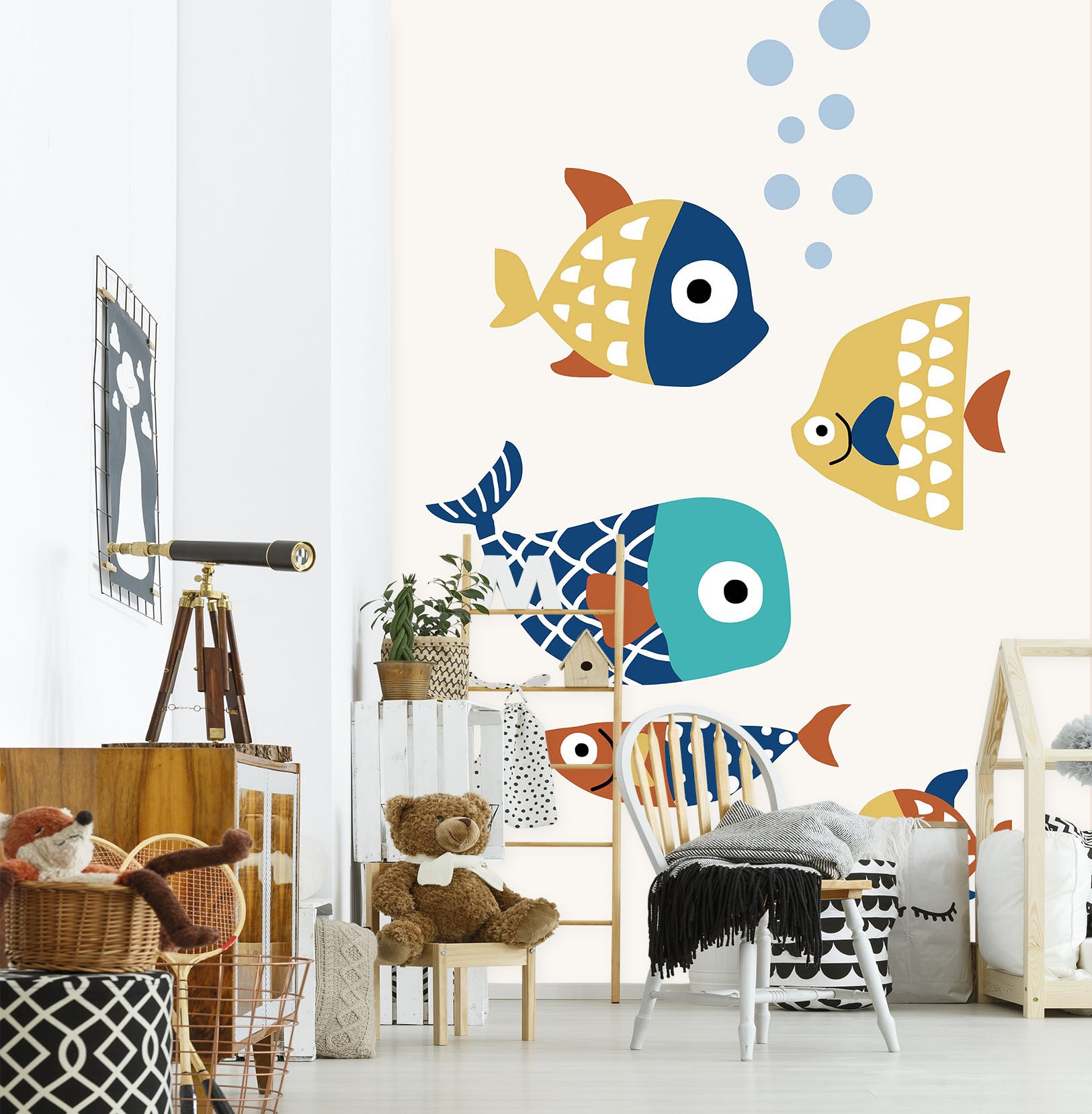 3D Color Fish 1477 Boris Draschoff Wall Mural Wall Murals