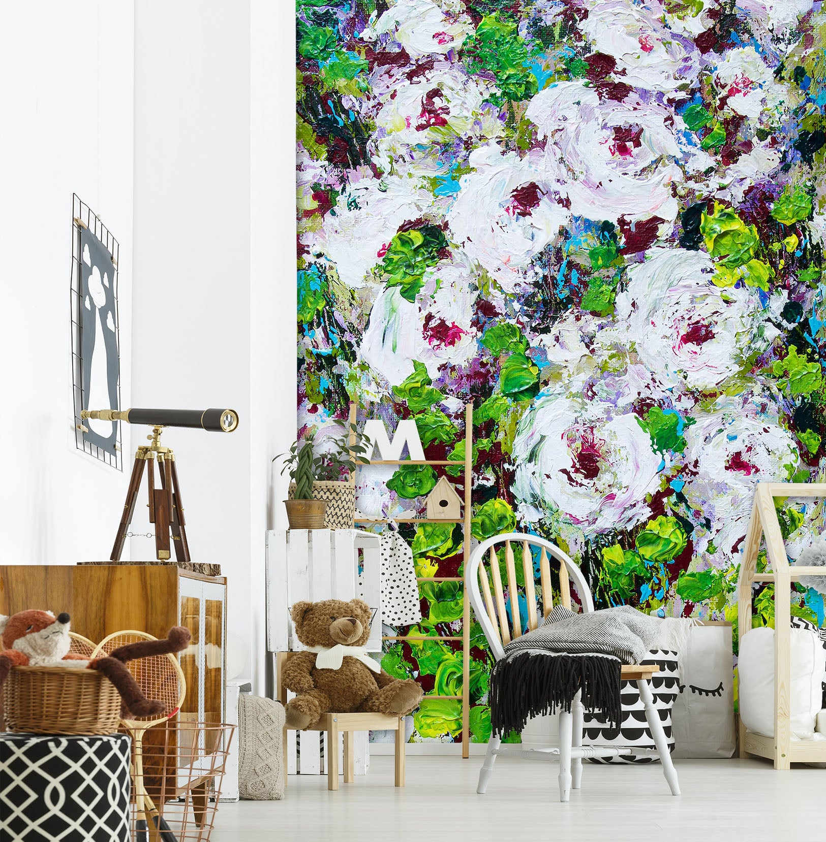 3D Colored Wild Flowers 269 Allan P. Friedlander Wall Mural Wall Murals