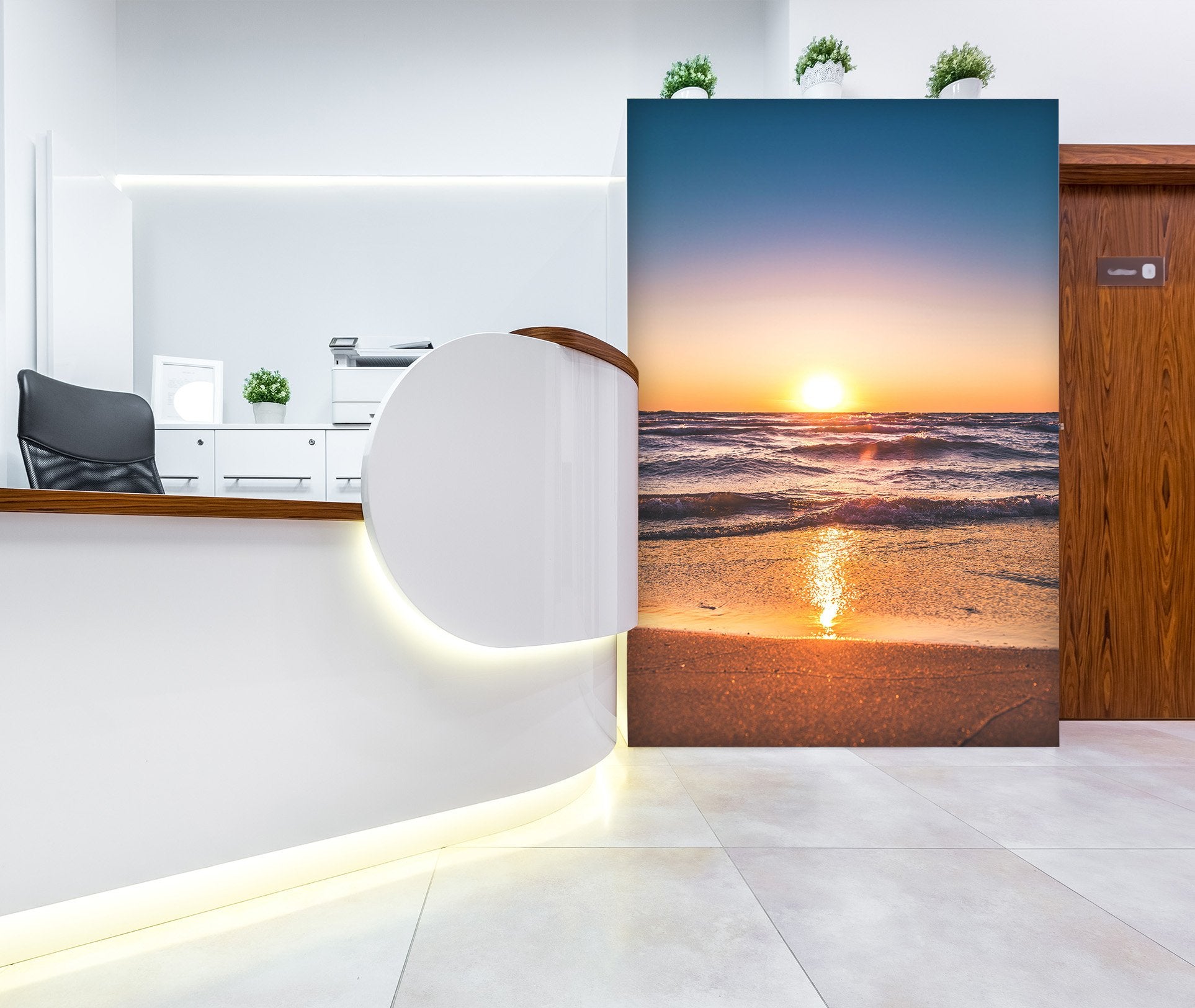 3D Beach Clear Sky Dawn 048 Wall Murals Wallpaper AJ Wallpaper