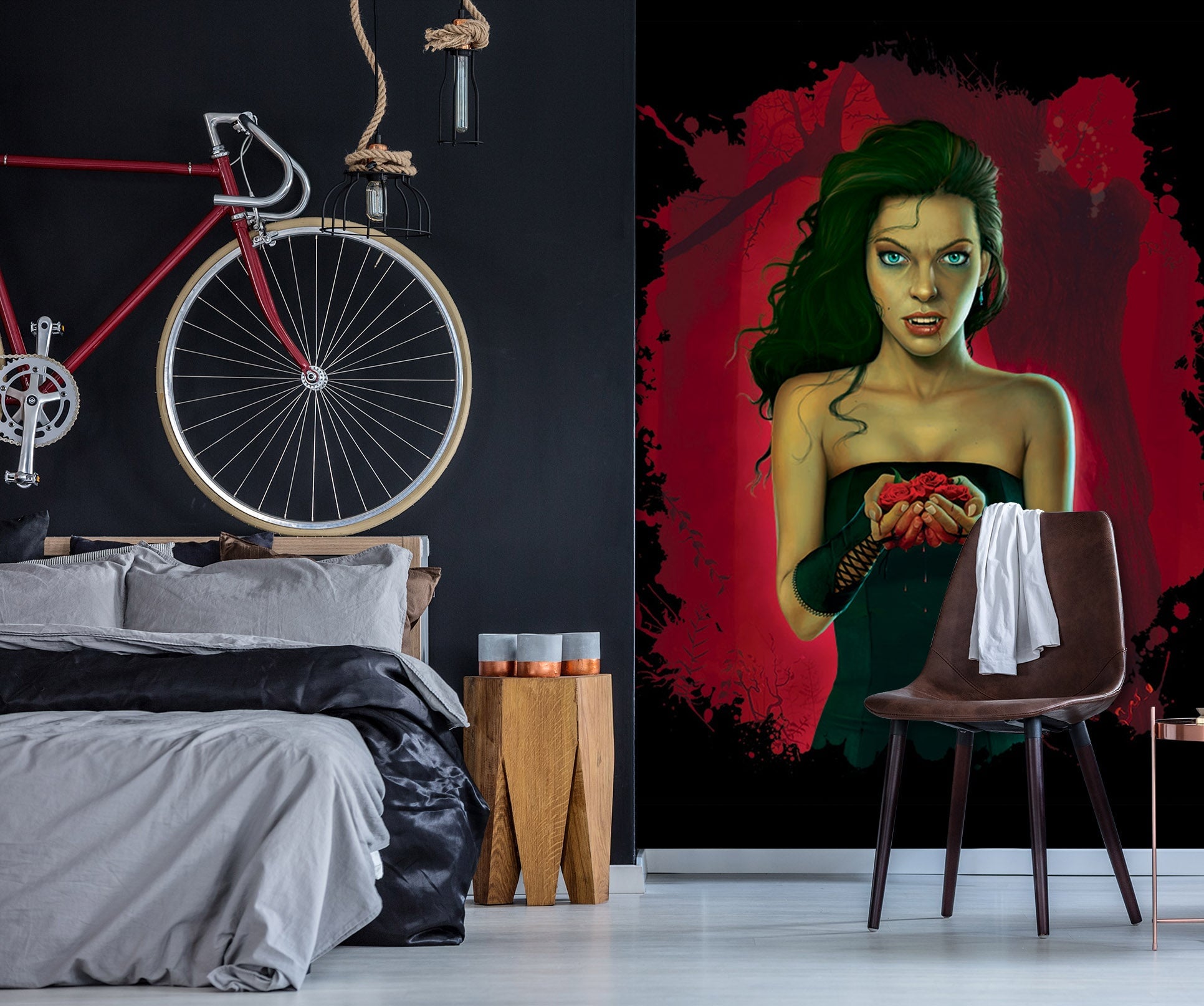 3D Female Warrior 1412 Wall Murals Exclusive Designer Vincent Wallpaper AJ Wallpaper