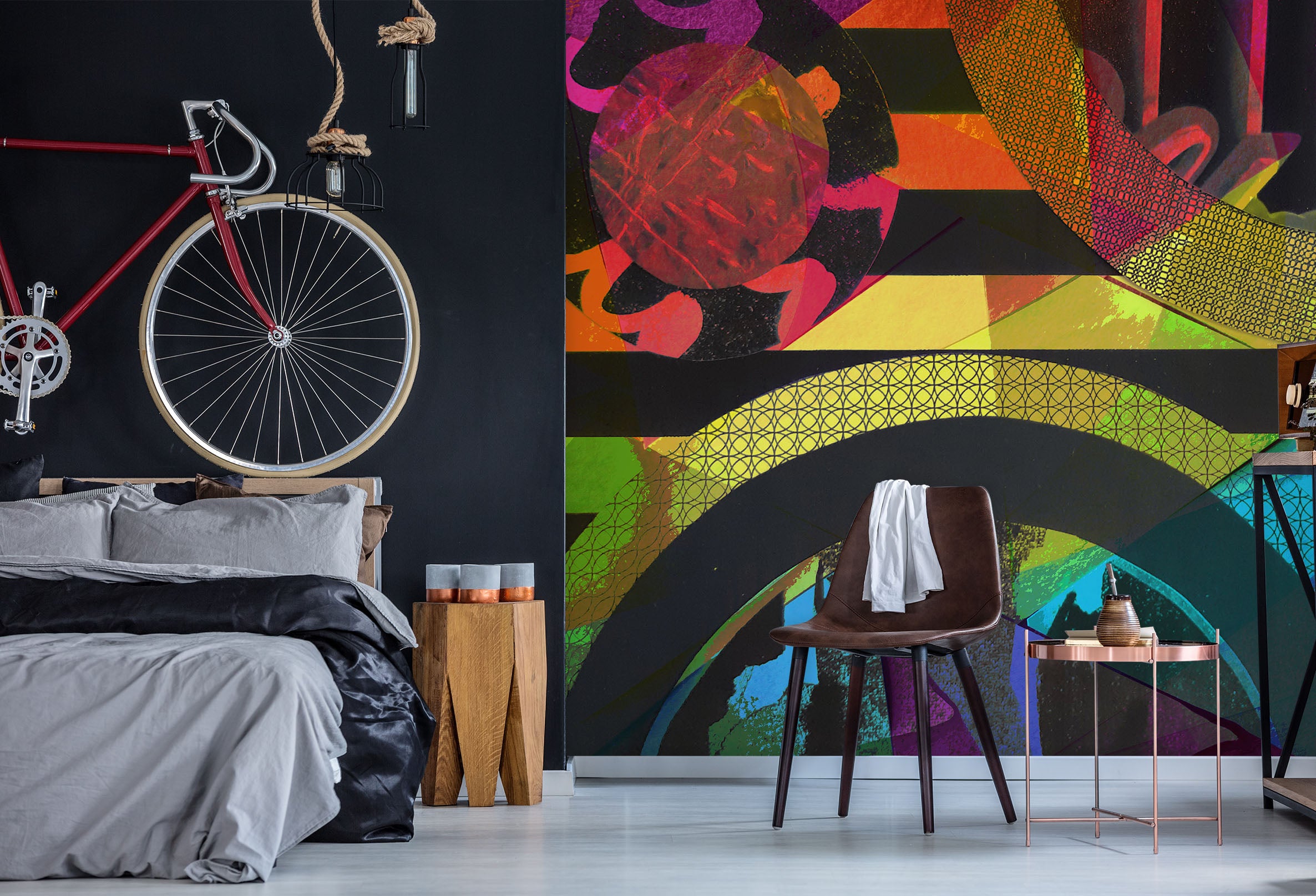 3D Black Color Texture 19121 Shandra Smith Wall Mural Wall Murals