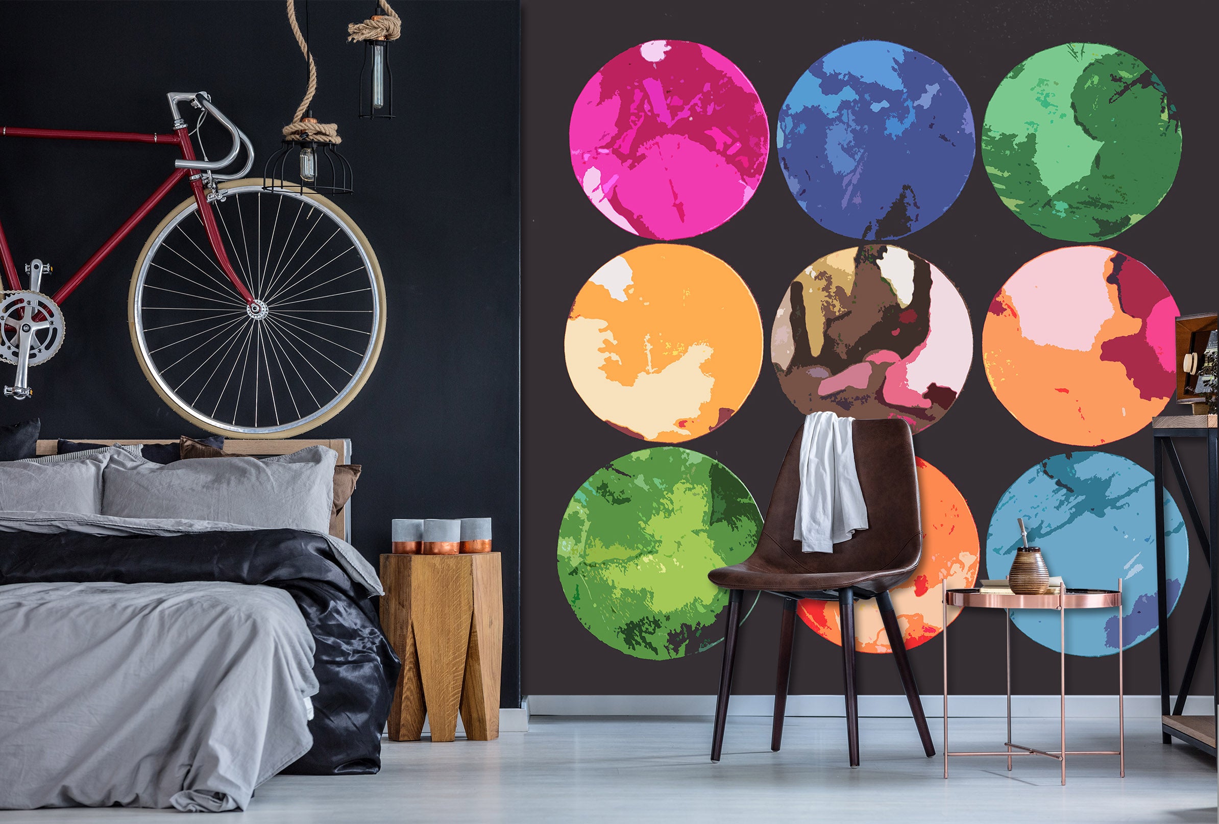 3D Color Circle 71083 Shandra Smith Wall Mural Wall Murals