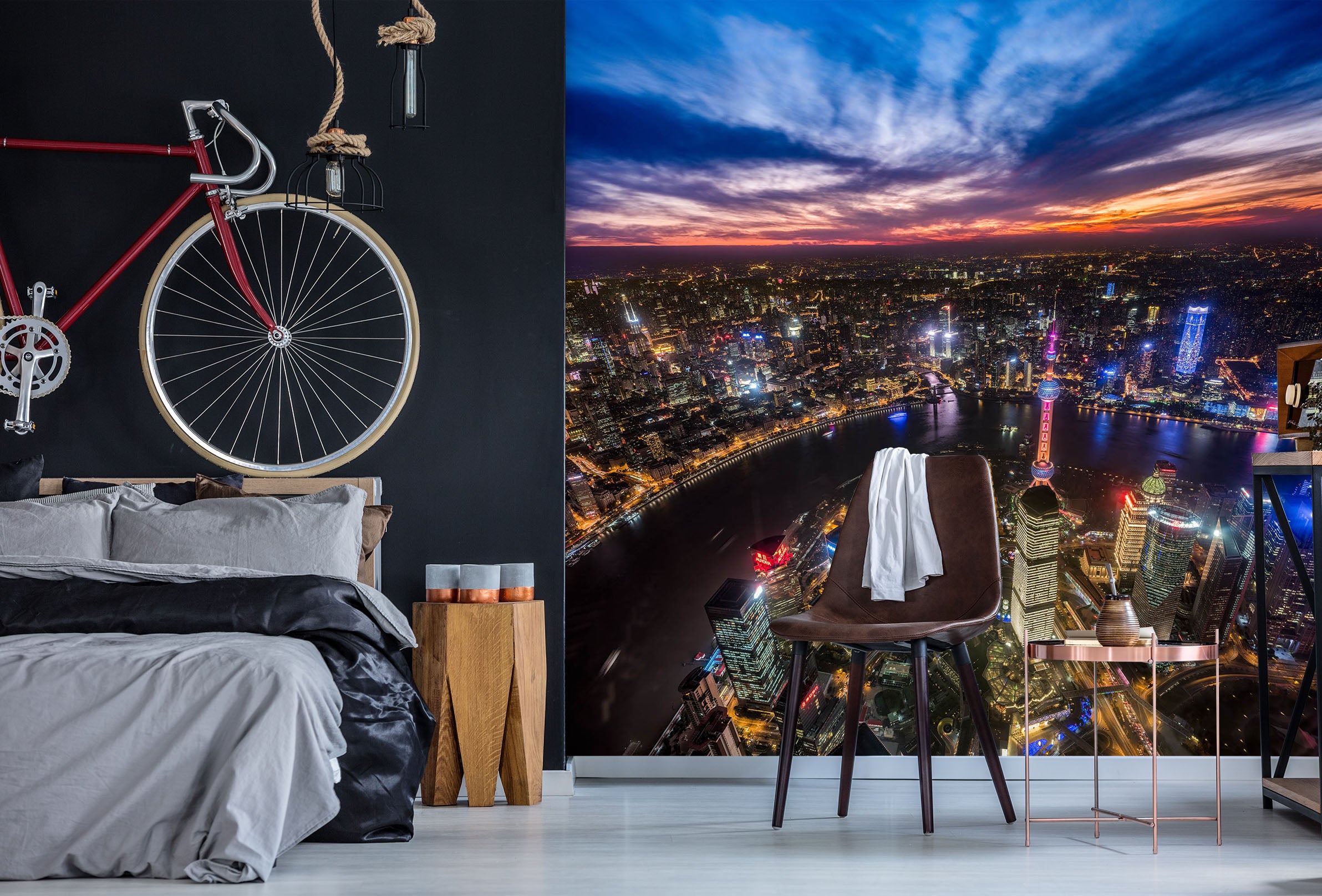 3D City Night 1409 Marco Carmassi Wall Mural Wall Murals