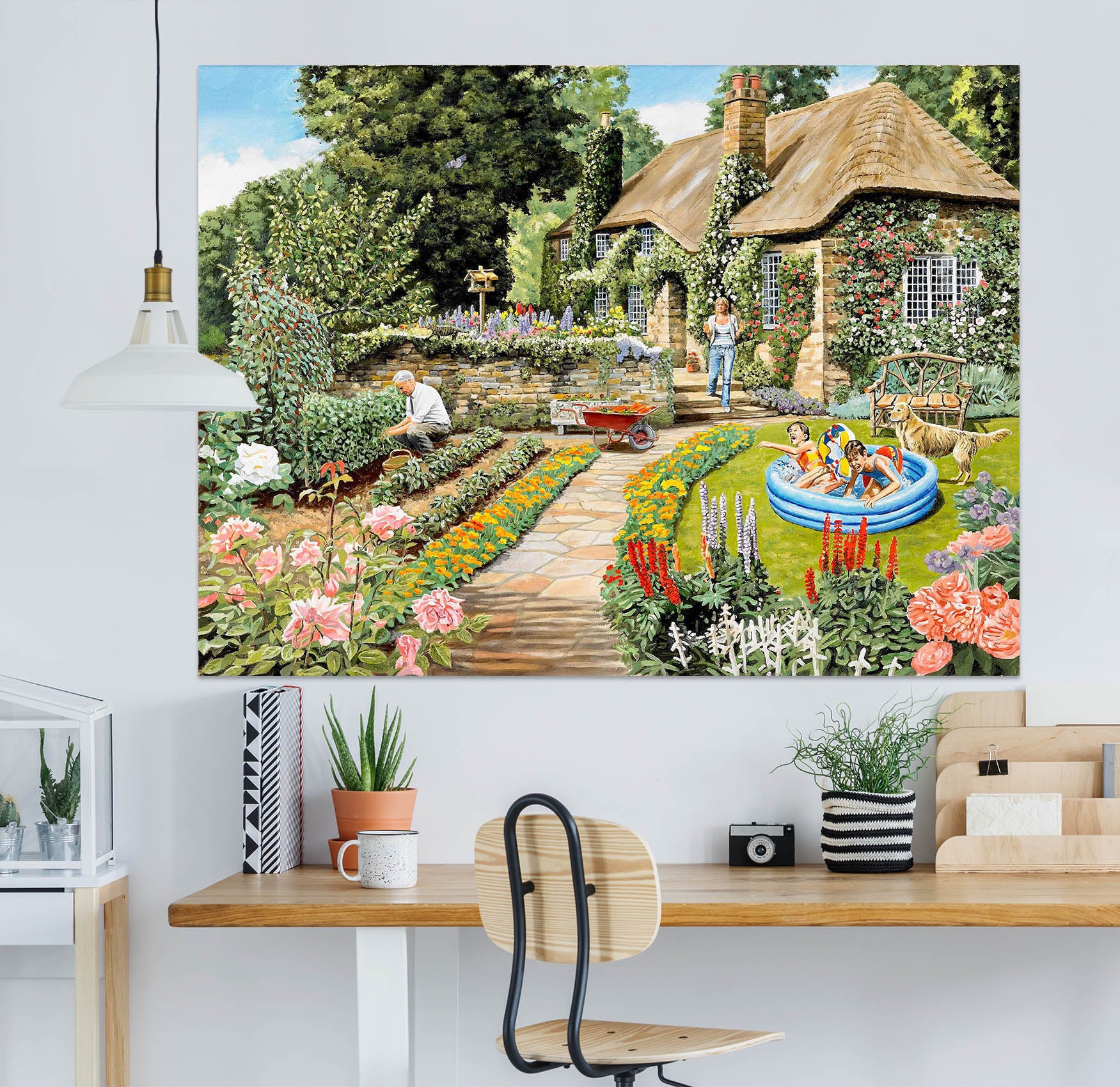 3D Summer Garden 064 Trevor Mitchell Wall Sticker