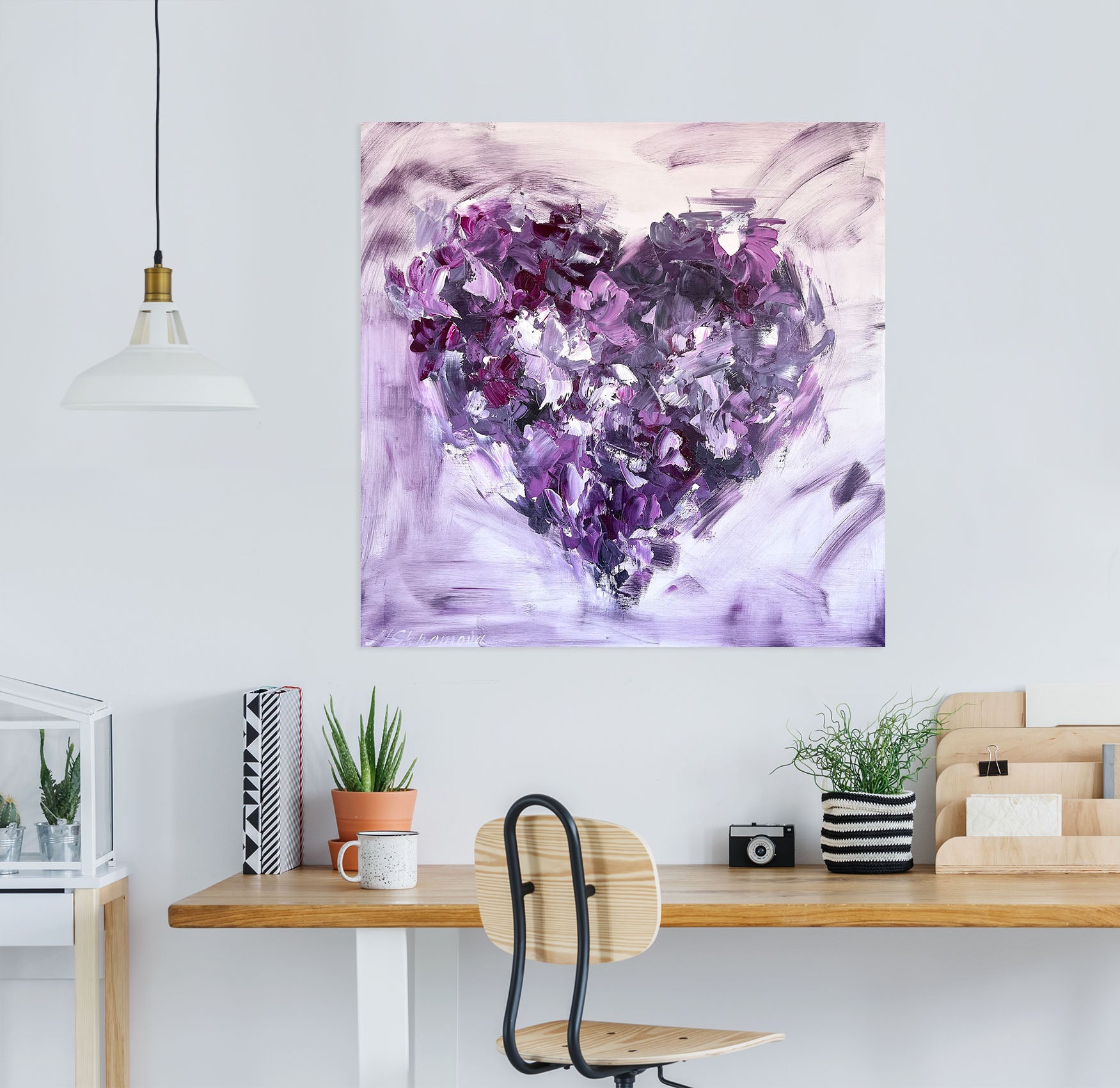 3D Purple Love 807 Skromova Marina Wall Sticker