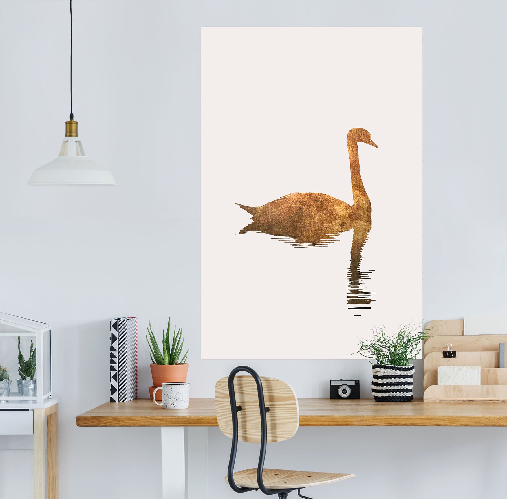 3D Swan Lake 228 Boris Draschoff Wall Sticker