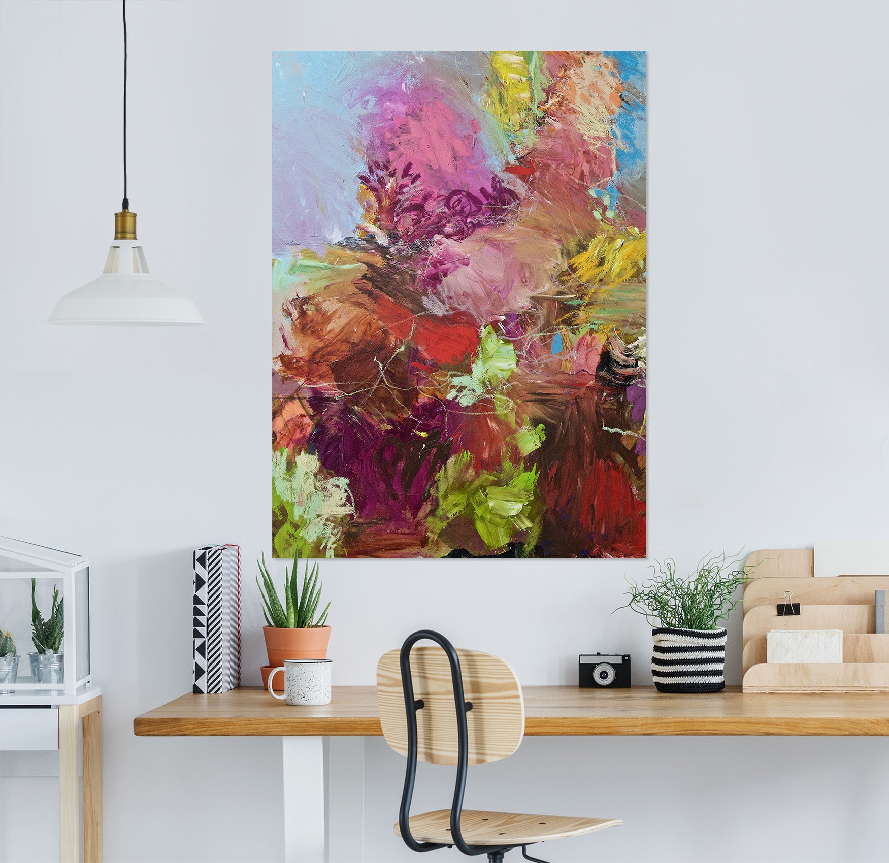 3D Painted Flowers 272 Allan P. Friedlander Wall Sticker