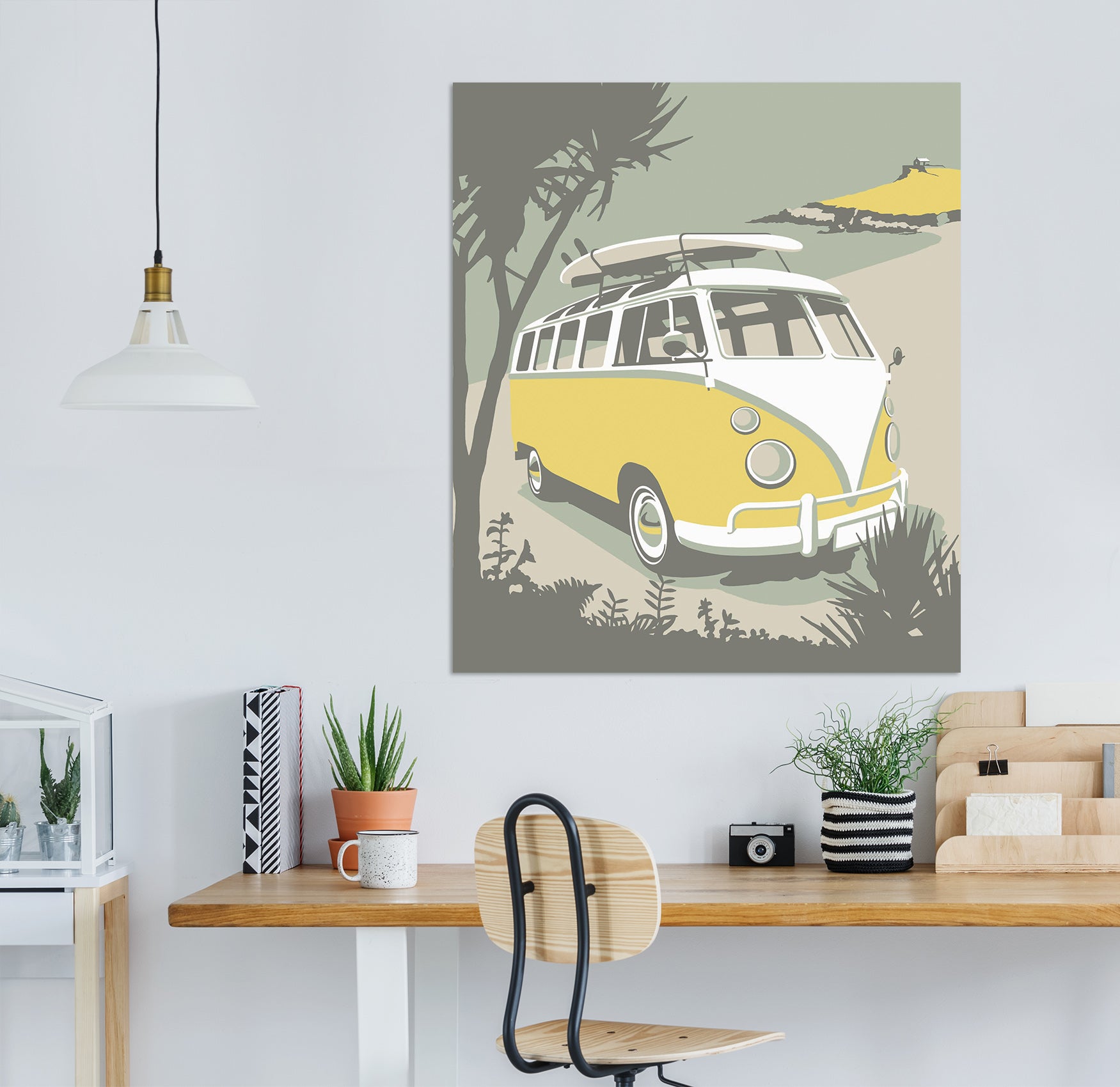 3D Yellow Bus 070 Steve Read Wall Sticker