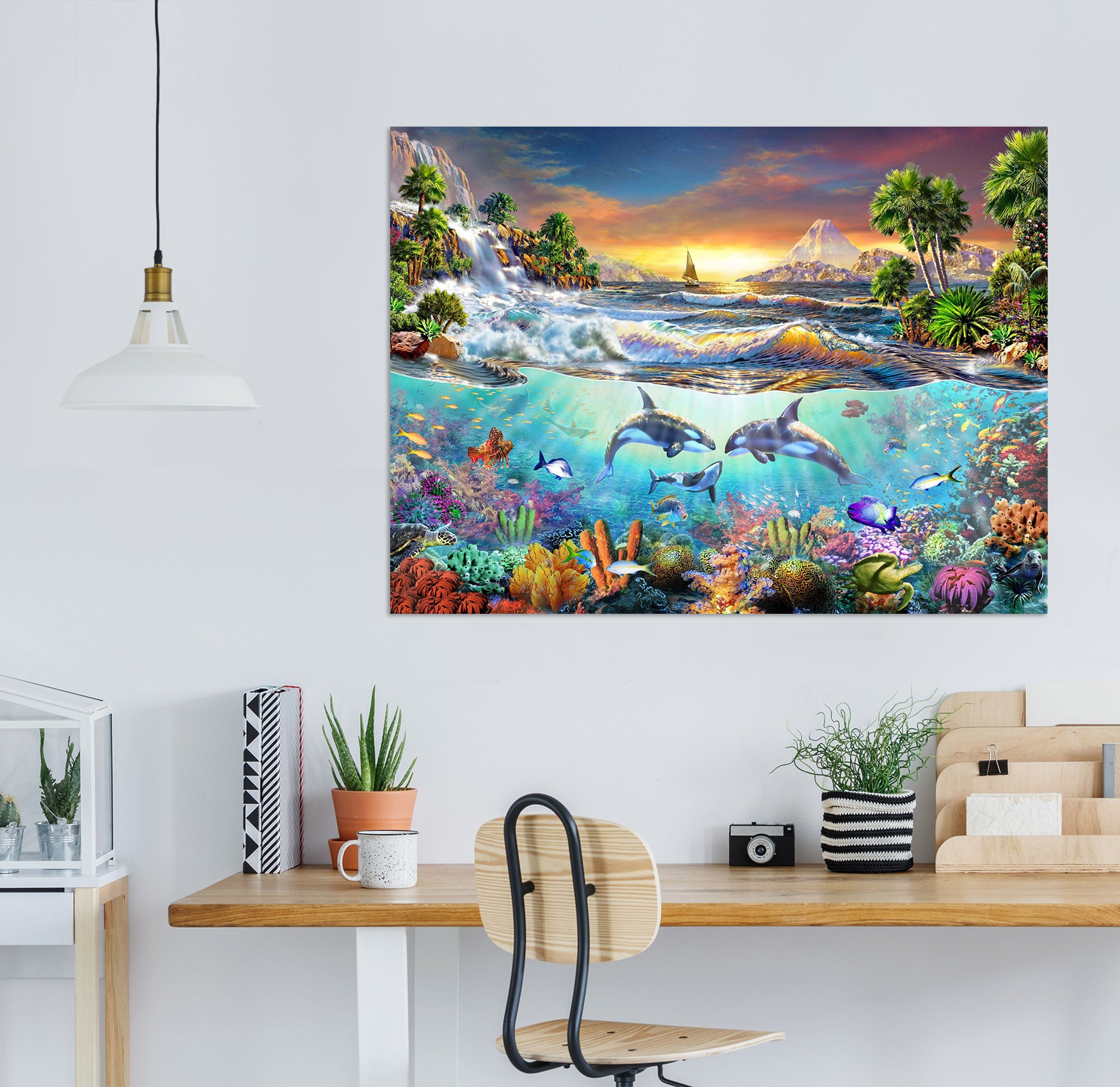 3D Beautiful Sea 003 Adrian Chesterman Wall Sticker