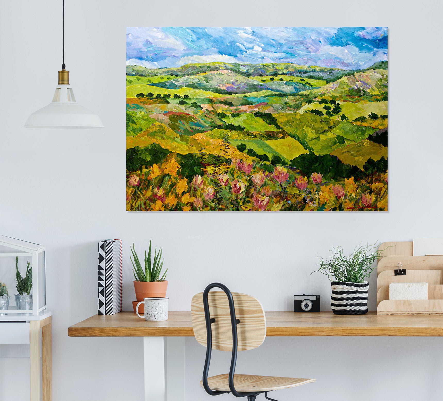 3D Colored Field 193 Allan P. Friedlander Wall Sticker