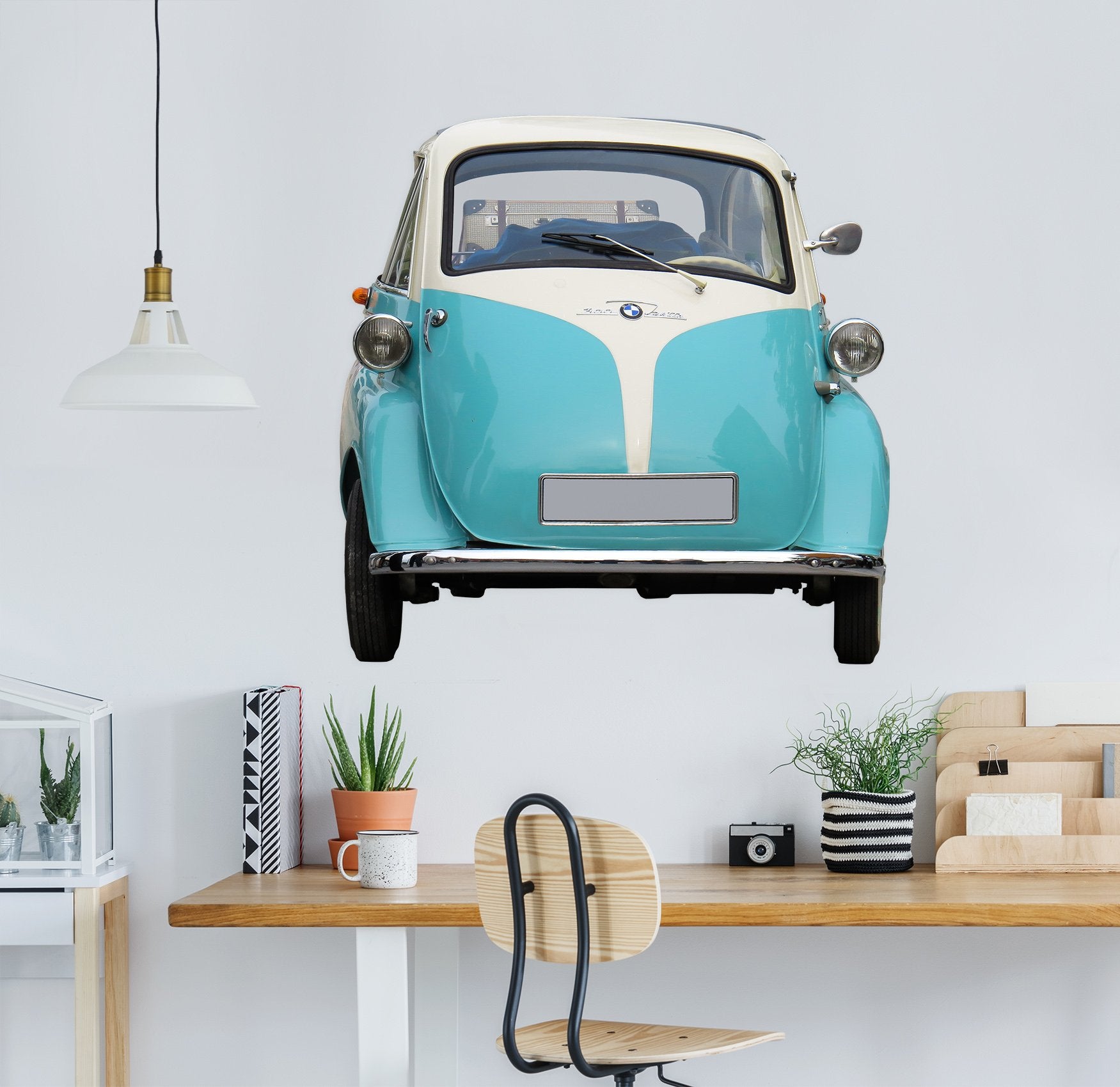 3D Traffic Blue 0243 Vehicles Wallpaper AJ Wallpaper