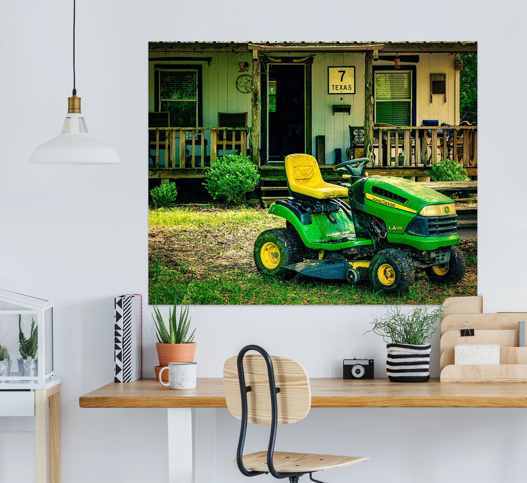 3D Green Car House 4022 Beth Sheridan Wall Sticker