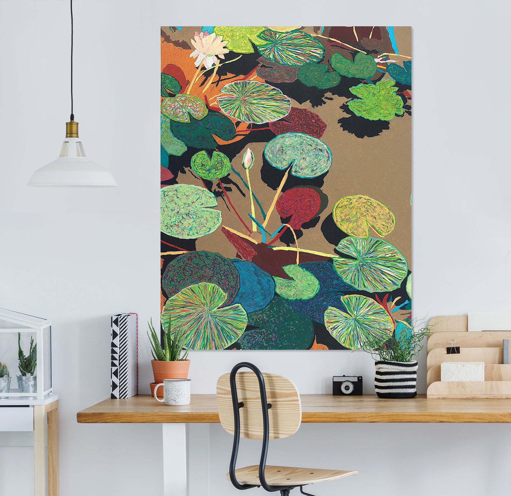 3D Lotus Pond 298 Allan P. Friedlander Wall Sticker