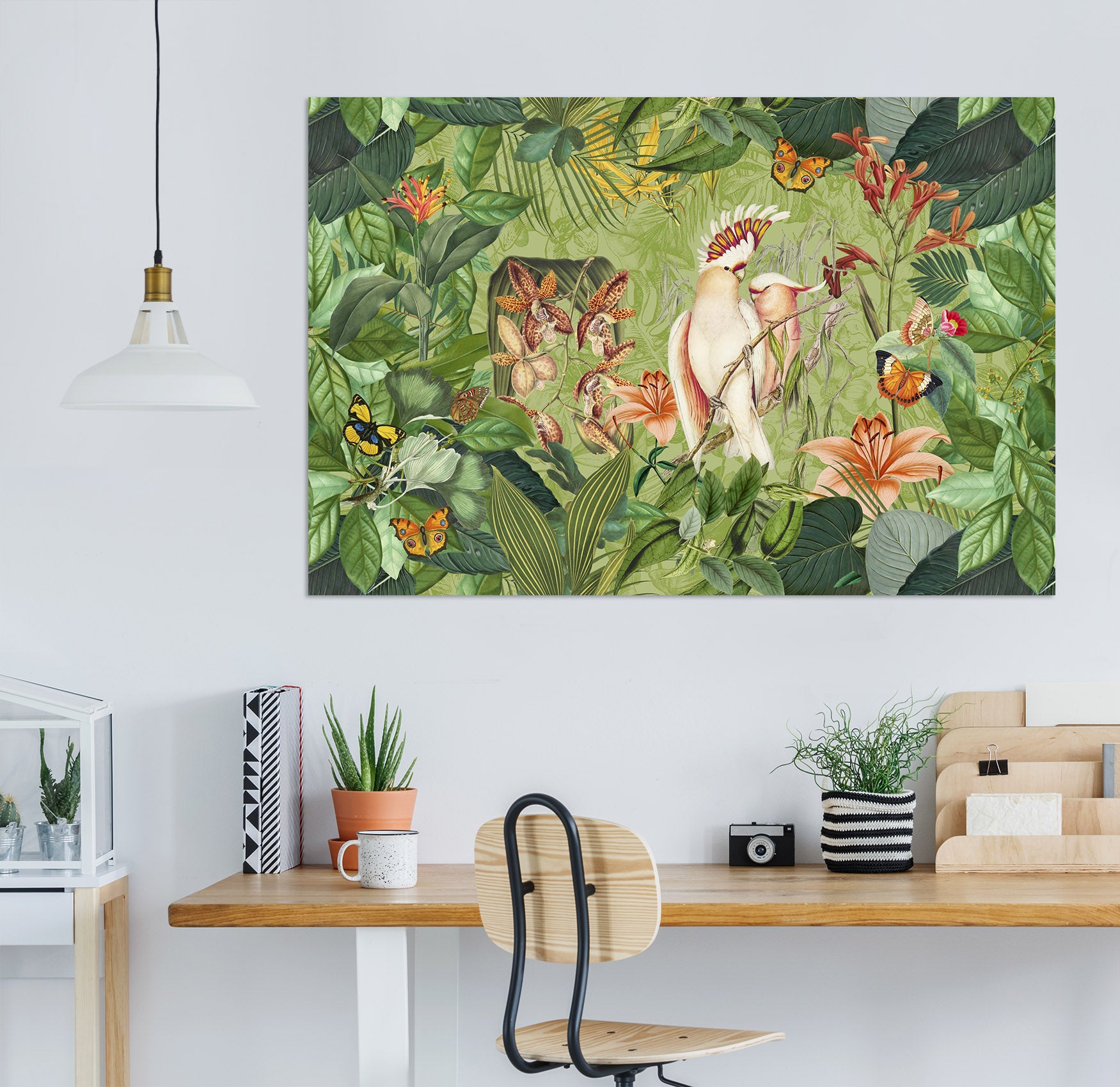 3D Cockatoos And Butterflies 016 Andrea haase Wall Sticker