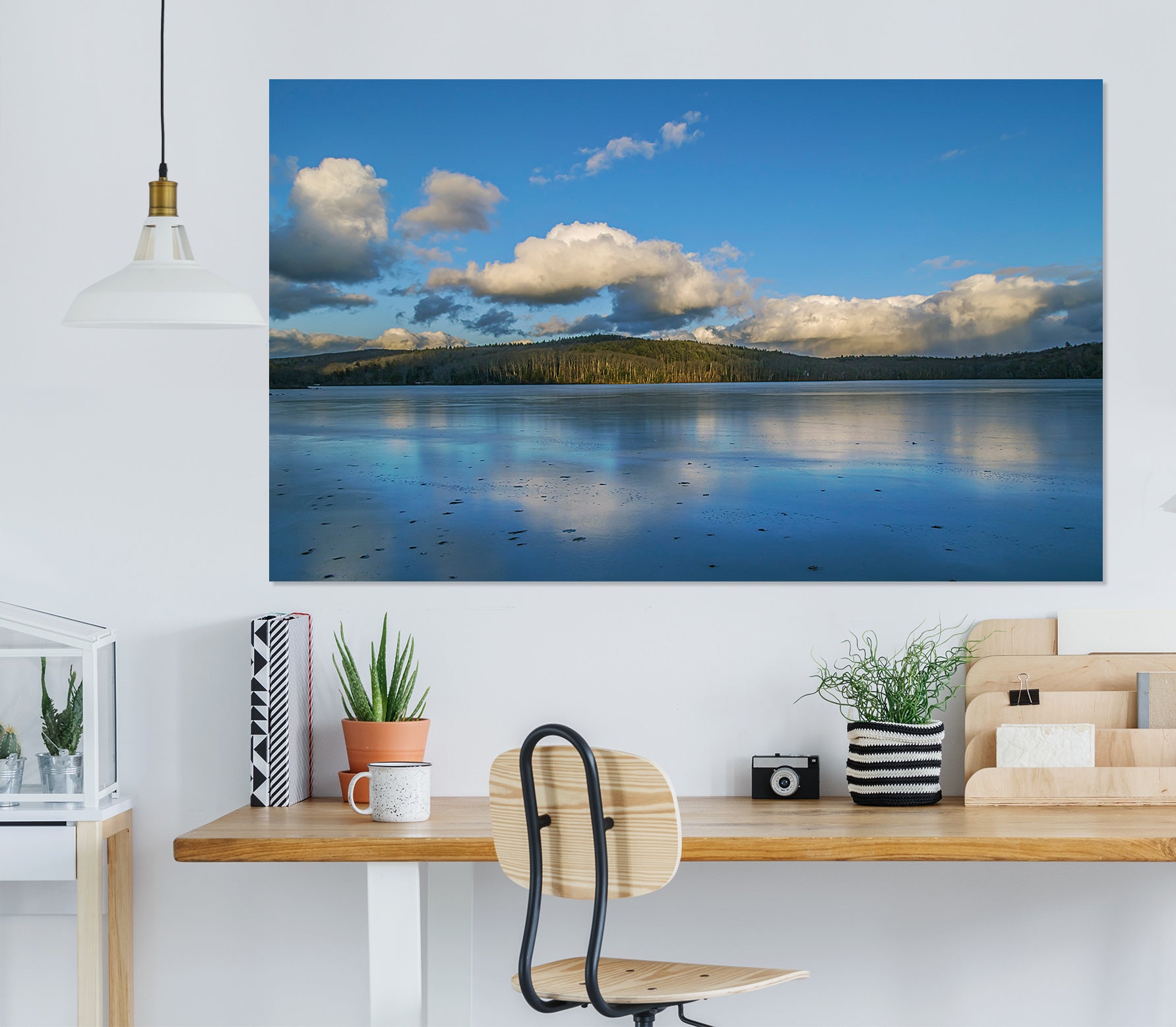 3D Blue Sky With Clouds 101 Jerry LoFaro Wall Sticker