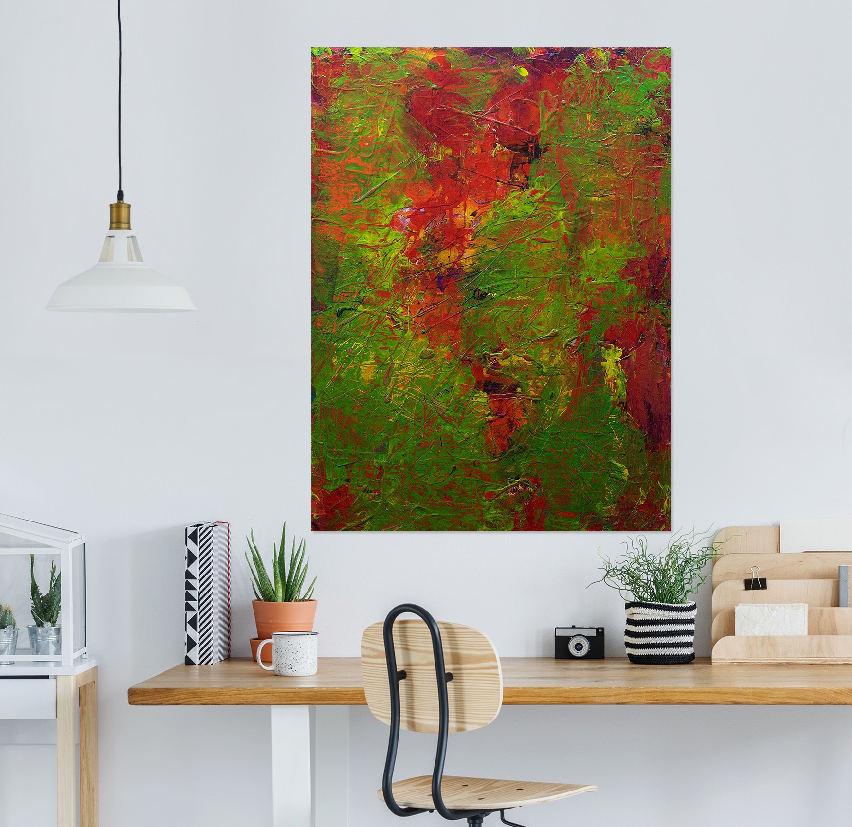 3D Safflower Green Leaf 026 Allan P. Friedlander Wall Sticker