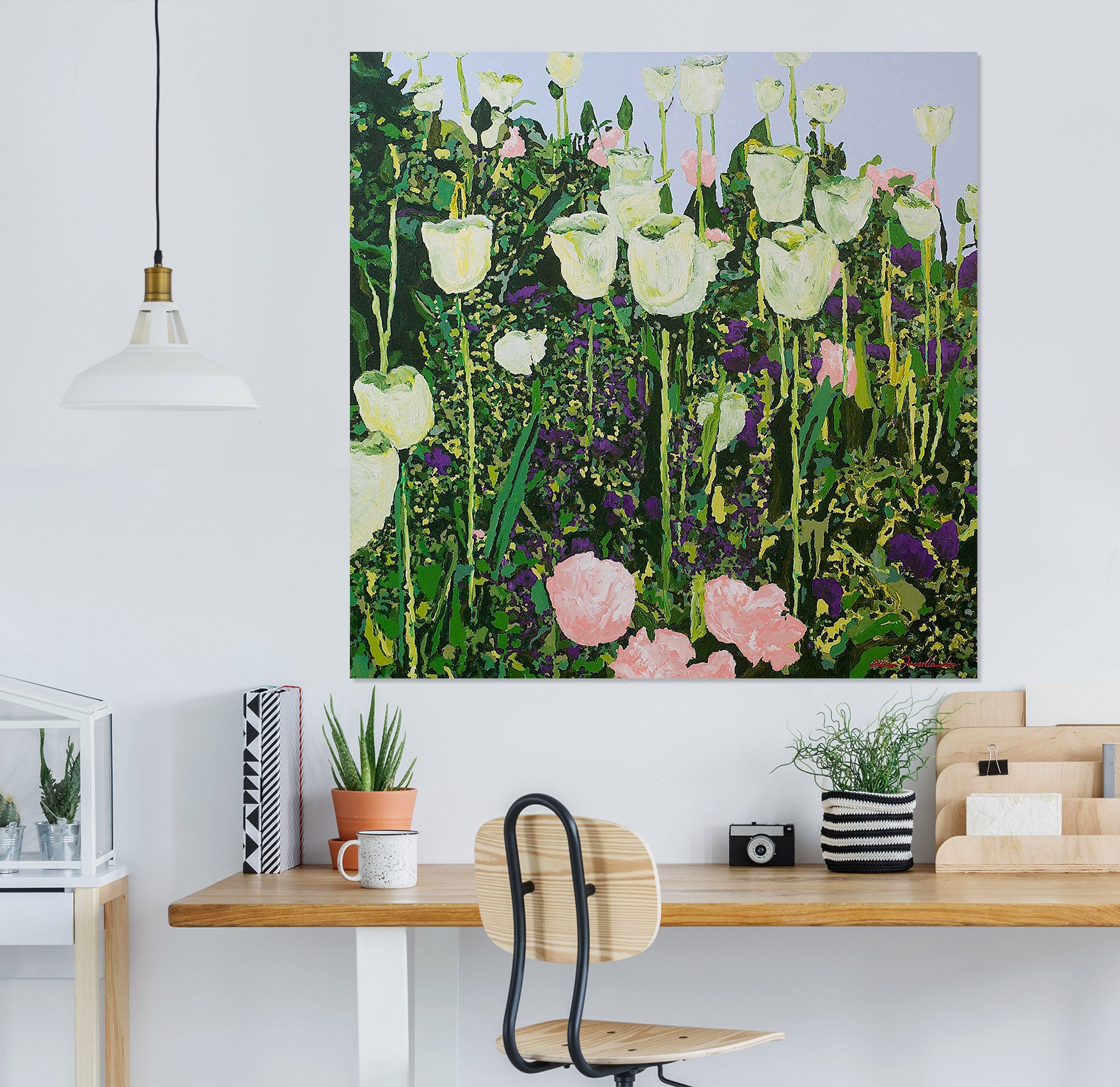 3D Hilltop Flowers 167 Allan P. Friedlander Wall Sticker