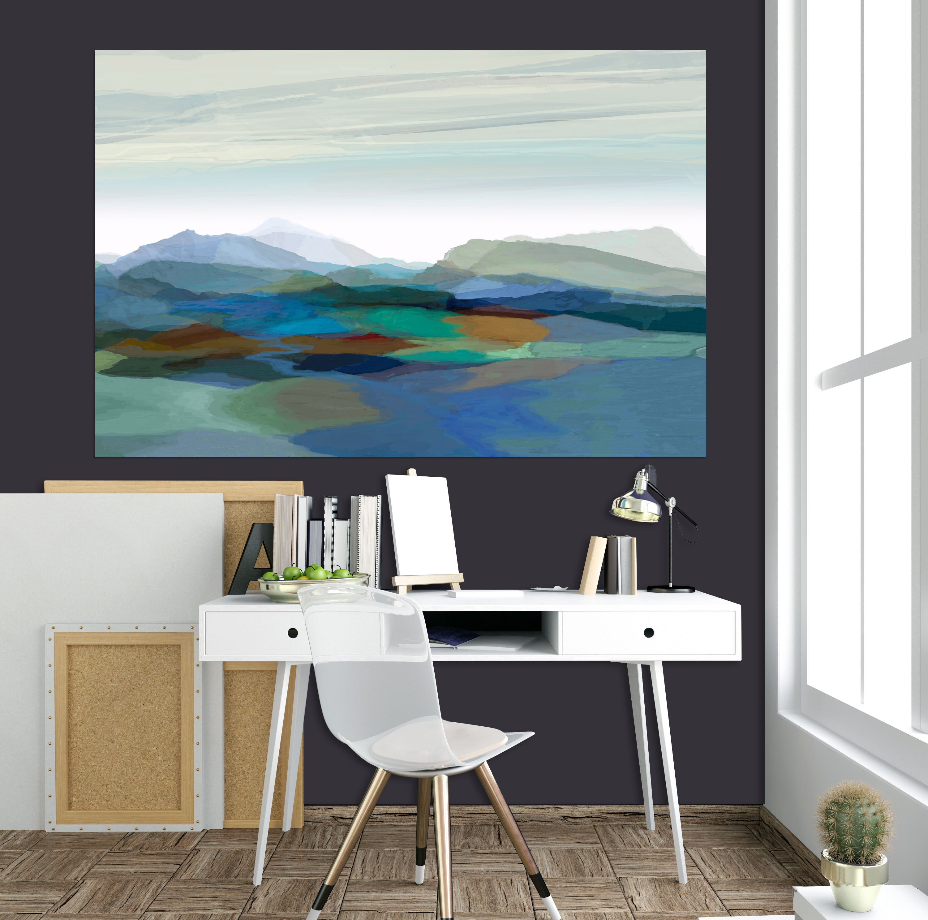 3D Rolling Hills 019 Michael Tienhaara Wall Sticker