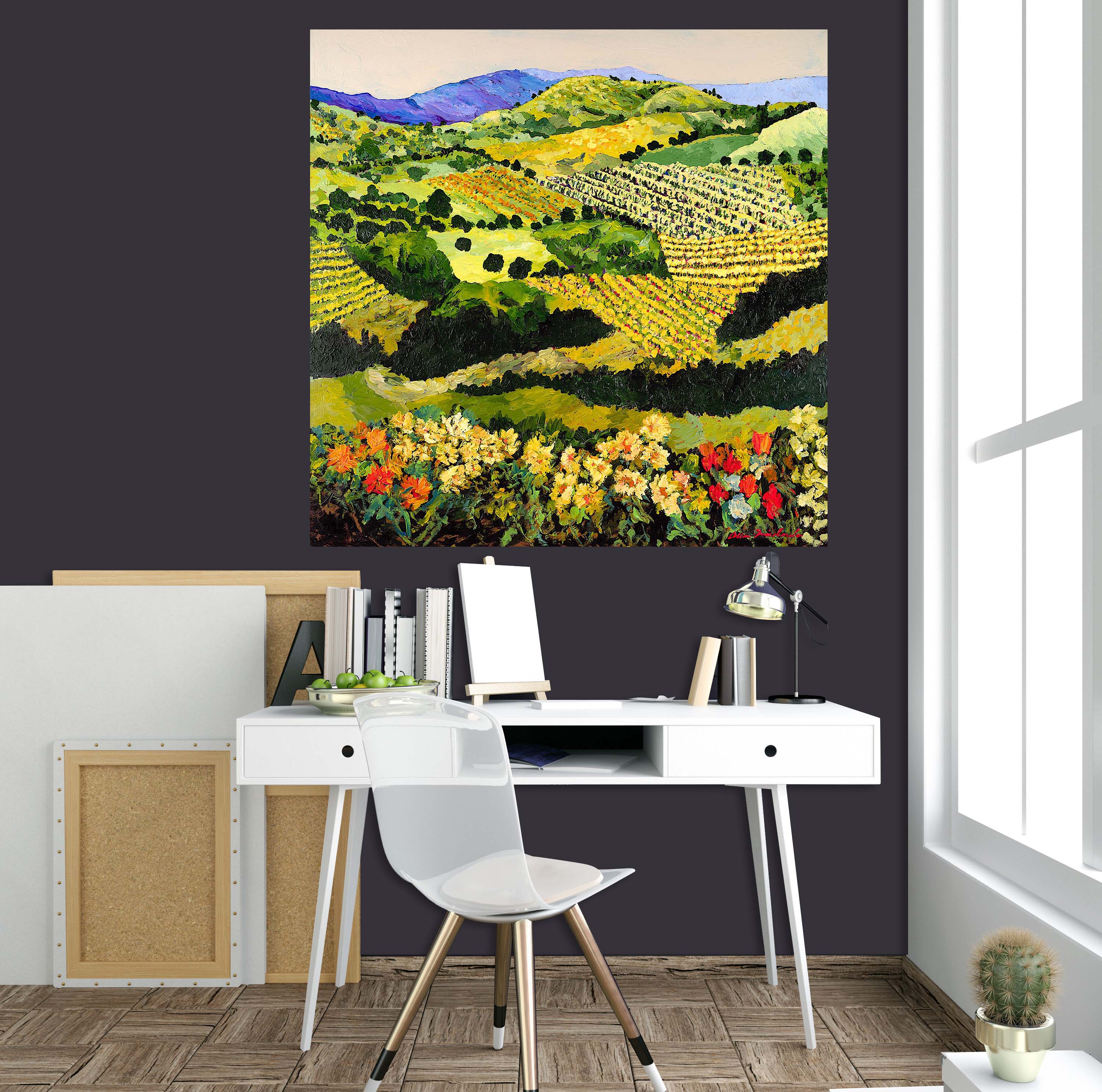 3D Summer Valley 135 Allan P. Friedlander Wall Sticker