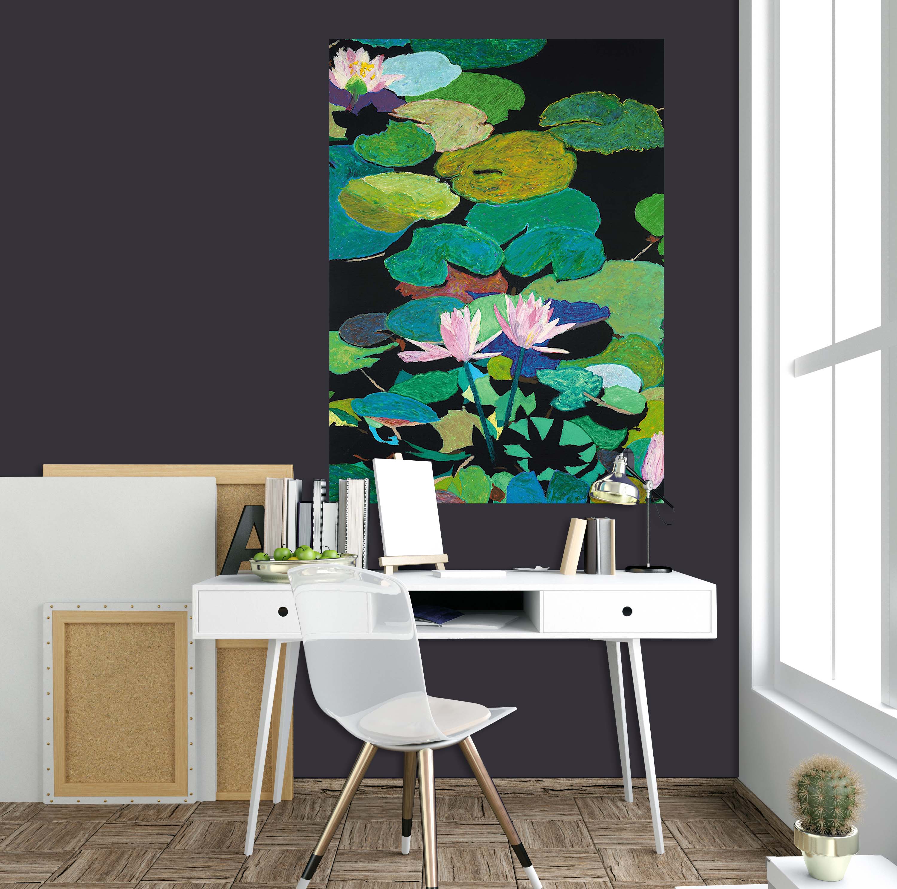 3D Pink Lotus 296 Allan P. Friedlander Wall Sticker