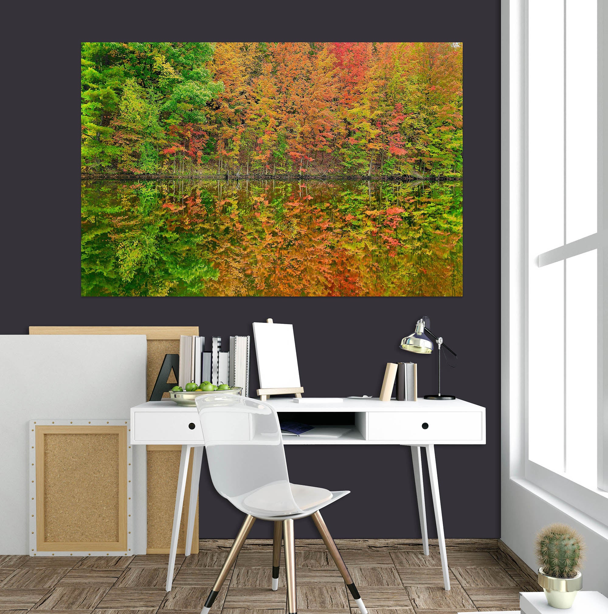 3D Fall Reflections 62109 Kathy Barefield Wall Sticker