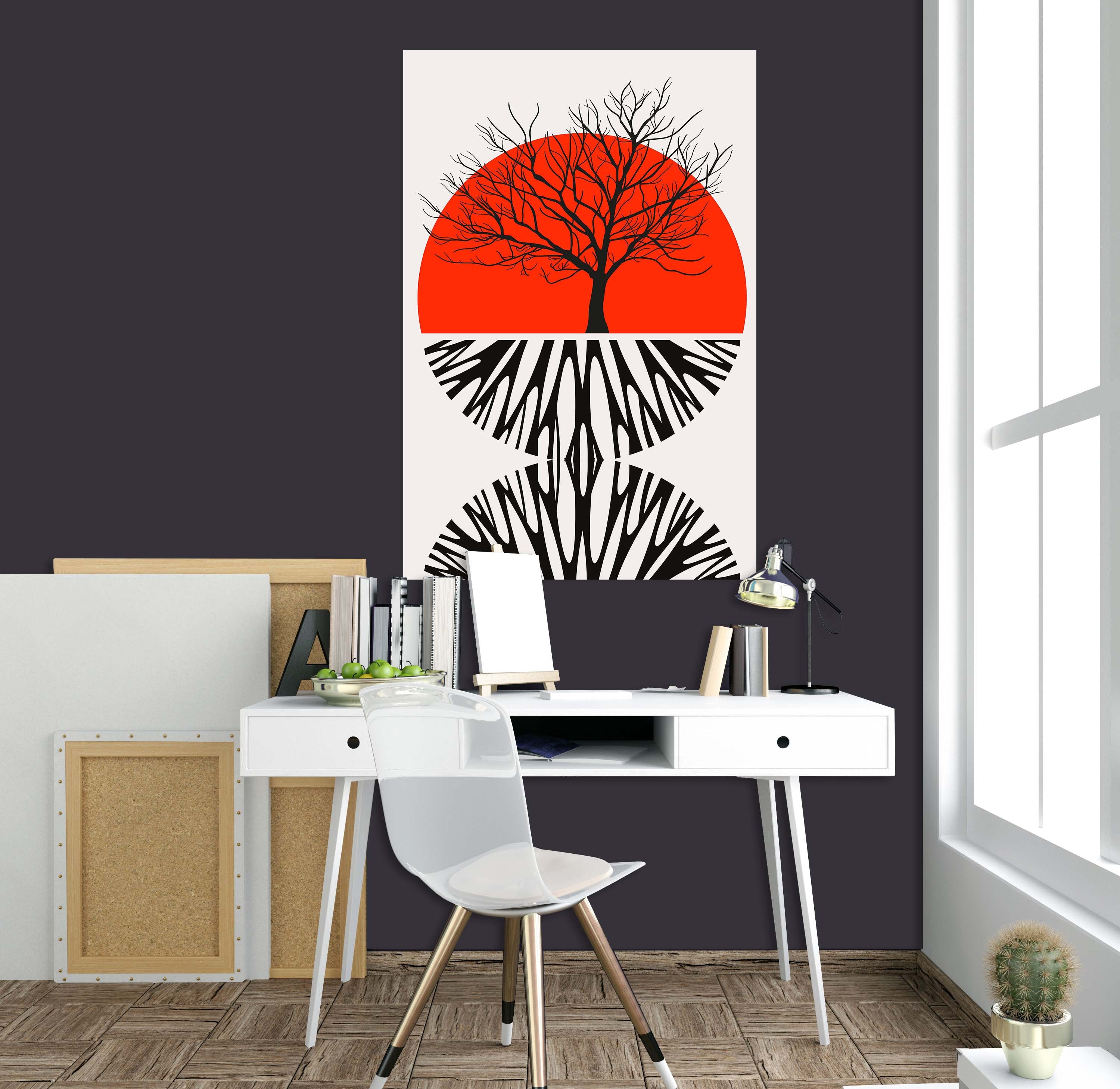 3D Painted Sun 236 Boris Draschoff Wall Sticker