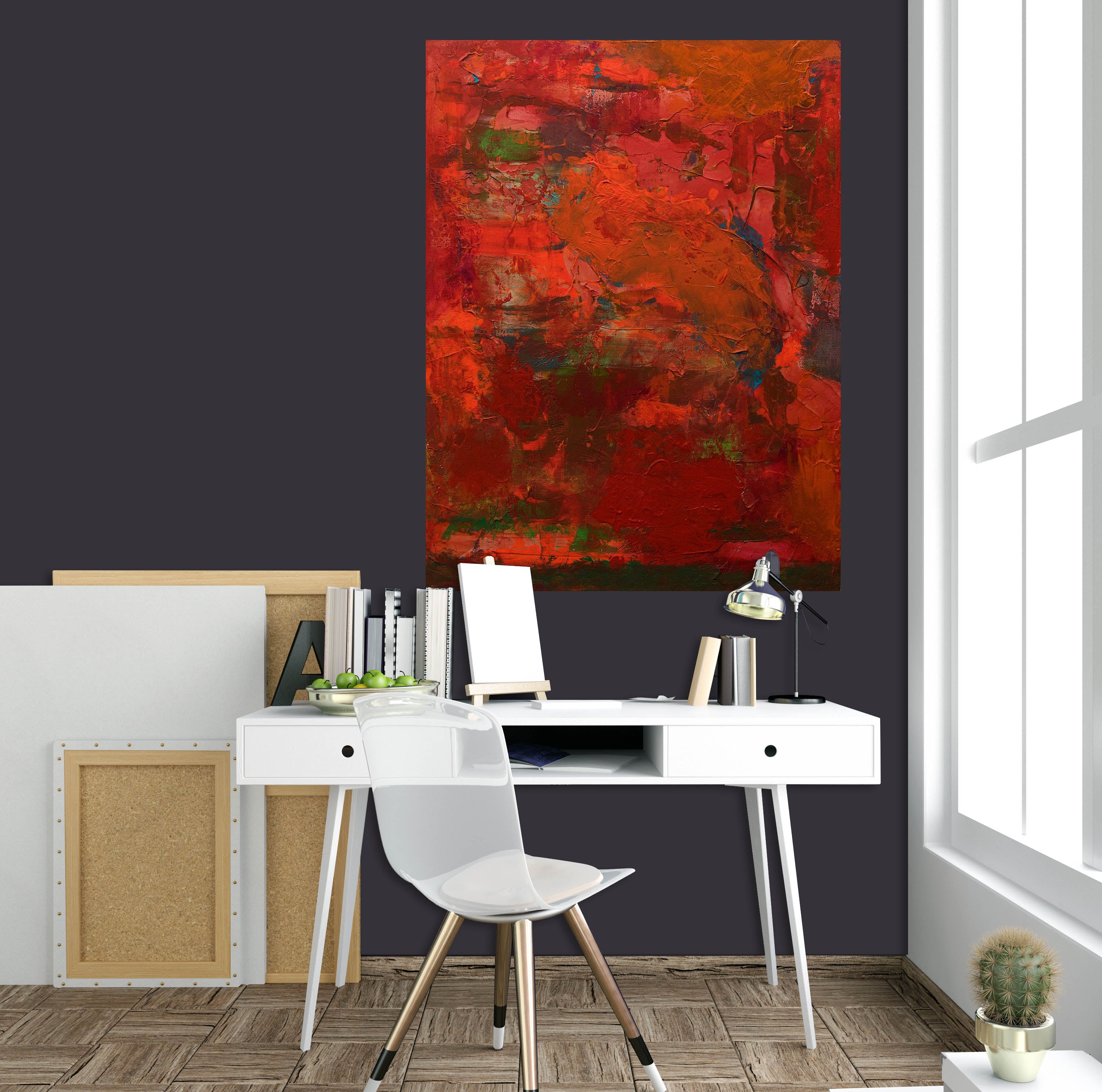 3D Red Storm 025 Allan P. Friedlander Wall Sticker