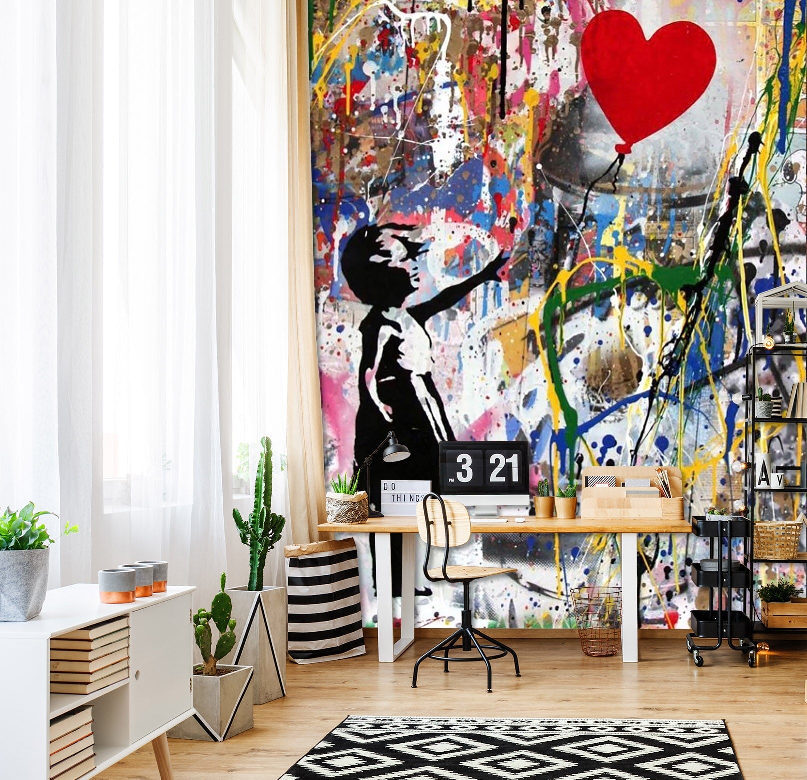 3D Love Balloon 101 Wall Murals Wallpaper AJ Wallpaper