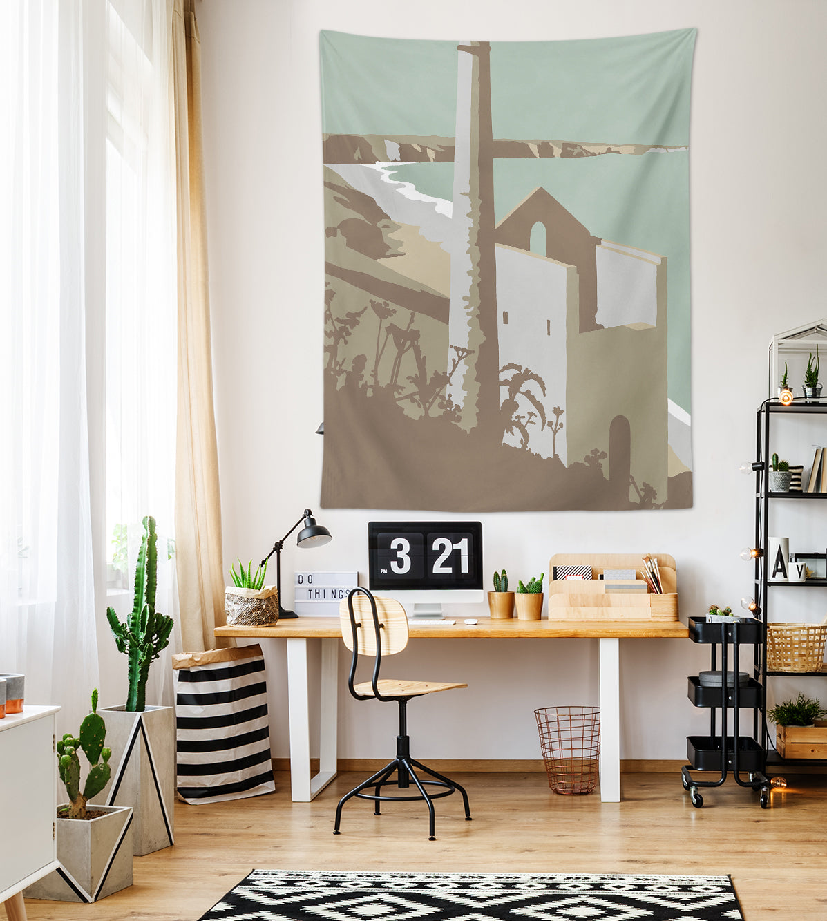 3D Old House 5383 Steve Read Tapestry Hanging Cloth Hang