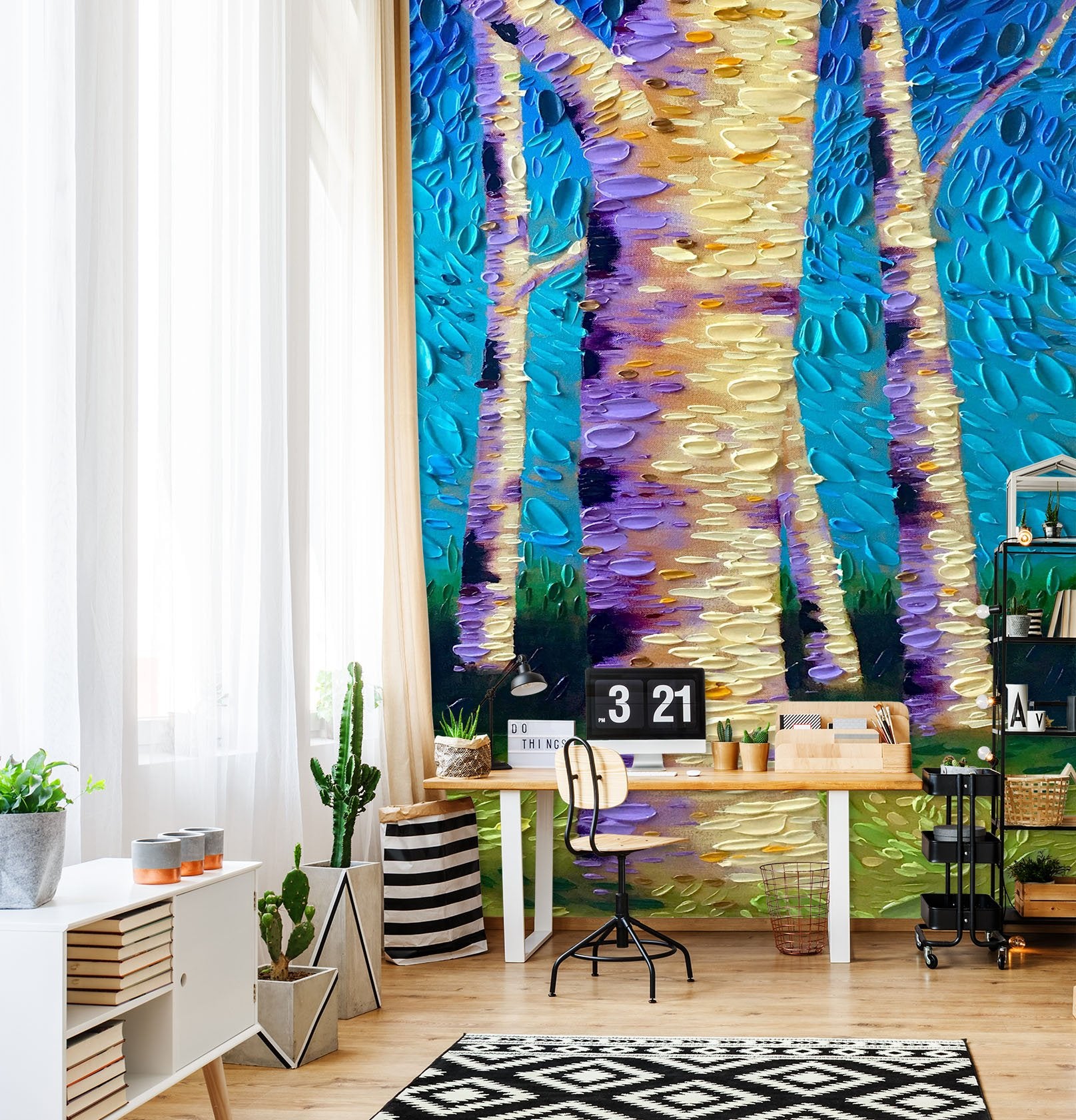 3D Abstract Tree 1426 Dena Tollefson Wall Mural Wall Murals Wallpaper AJ Wallpaper