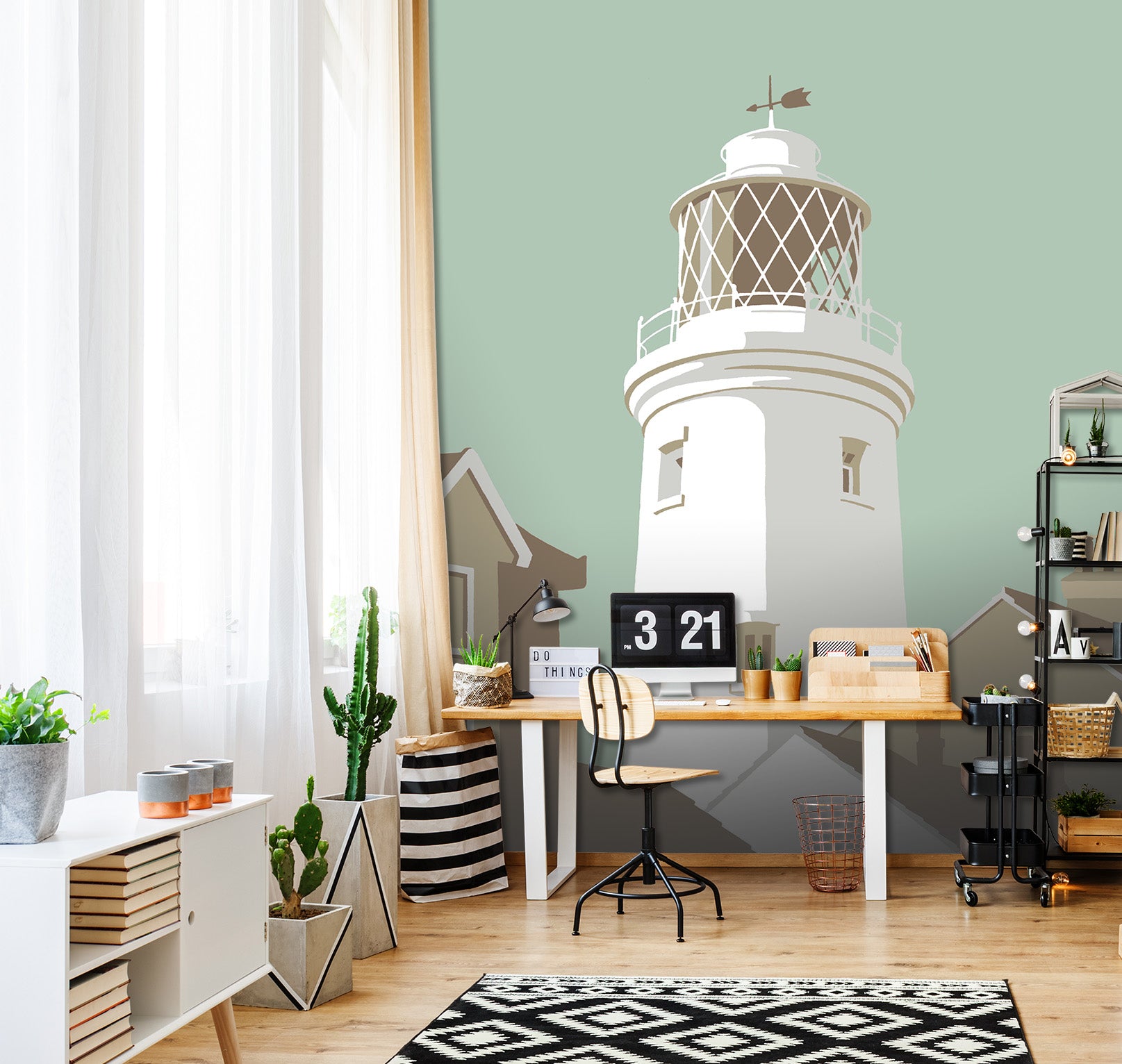 3D Southwold Lighthouse 1062 Steve Read Wall Mural Wall Murals