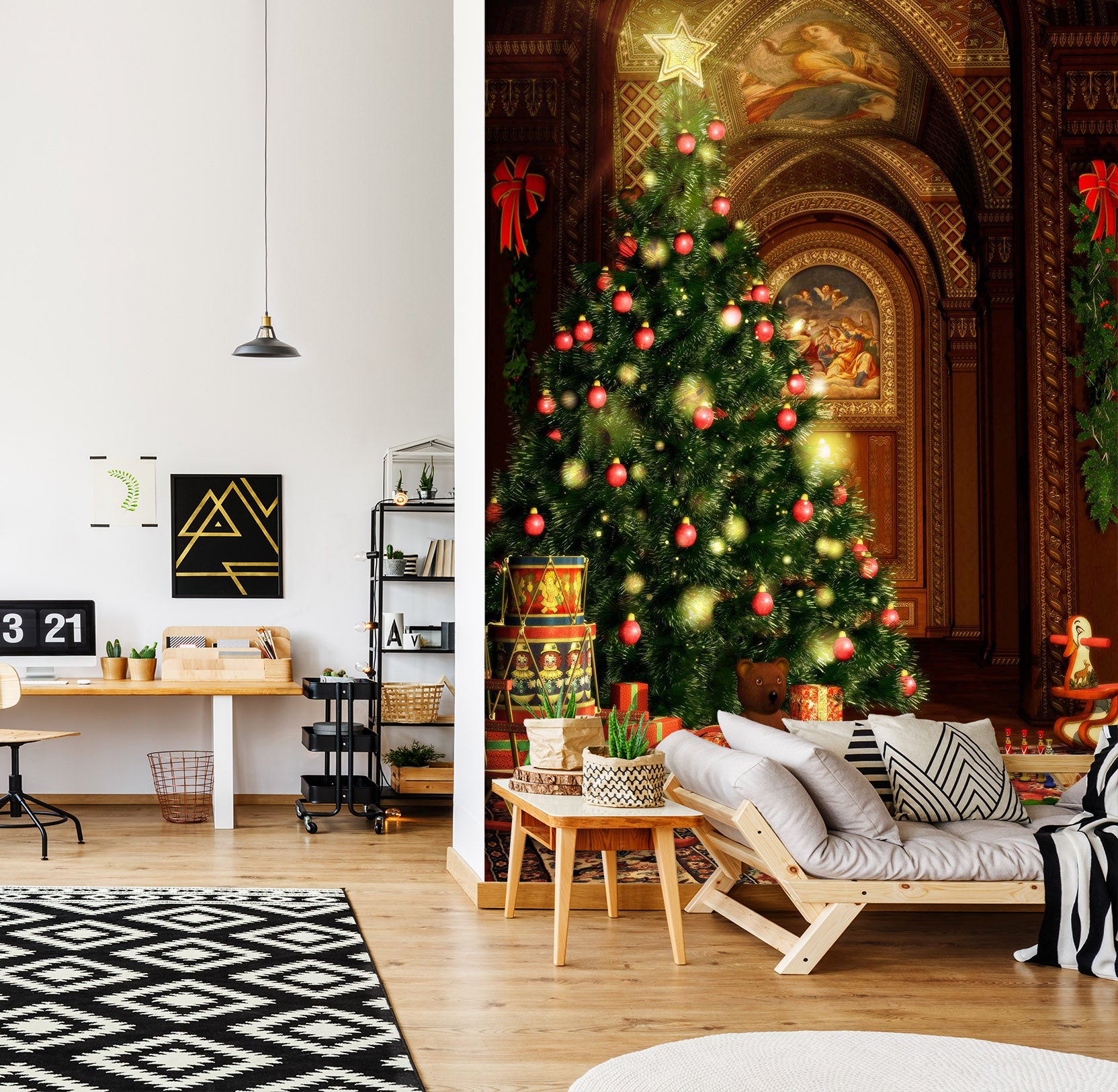 3D Christmas Tree 1551 Wall Murals