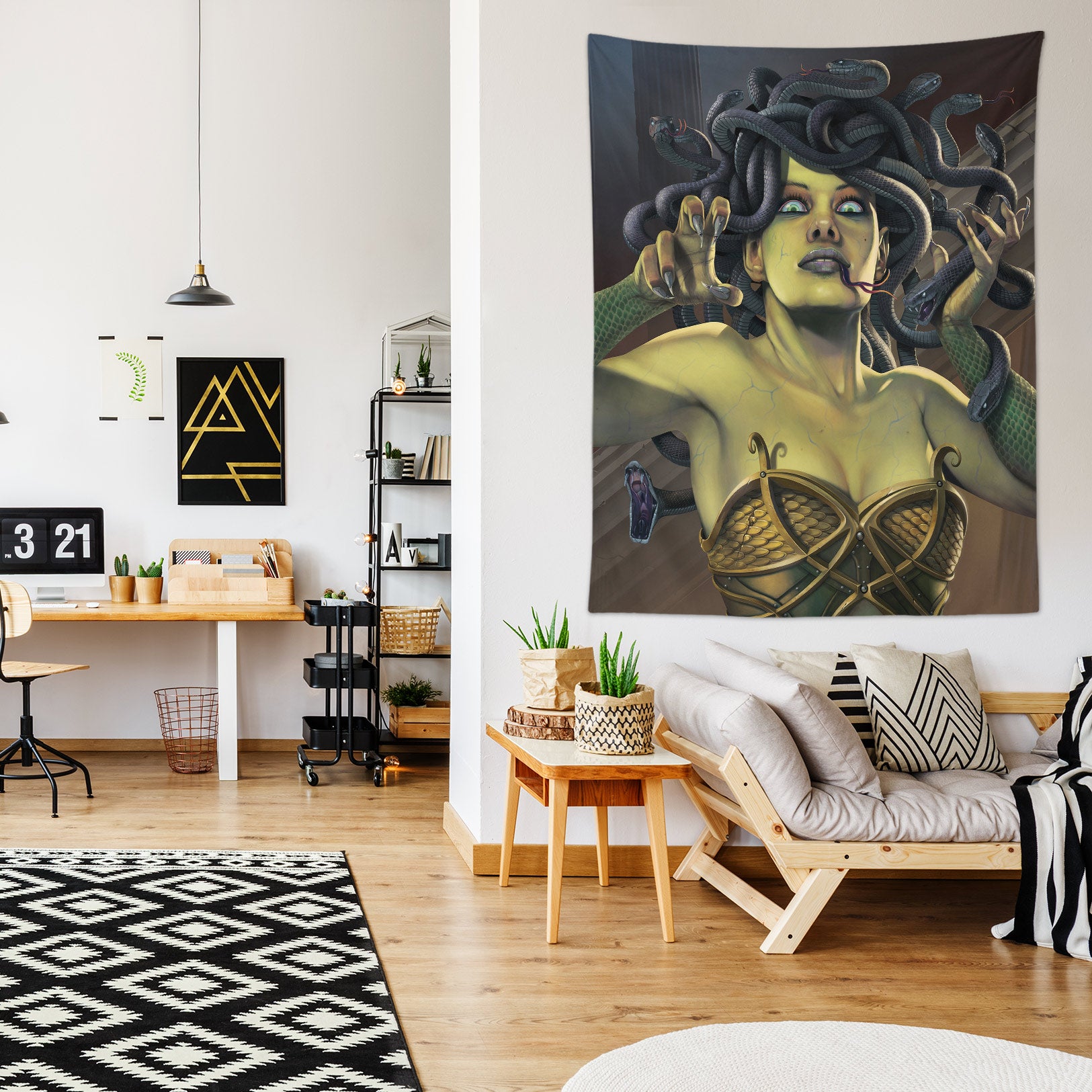 3D Medusa 11717 Vincent Tapestry Hanging Cloth Hang