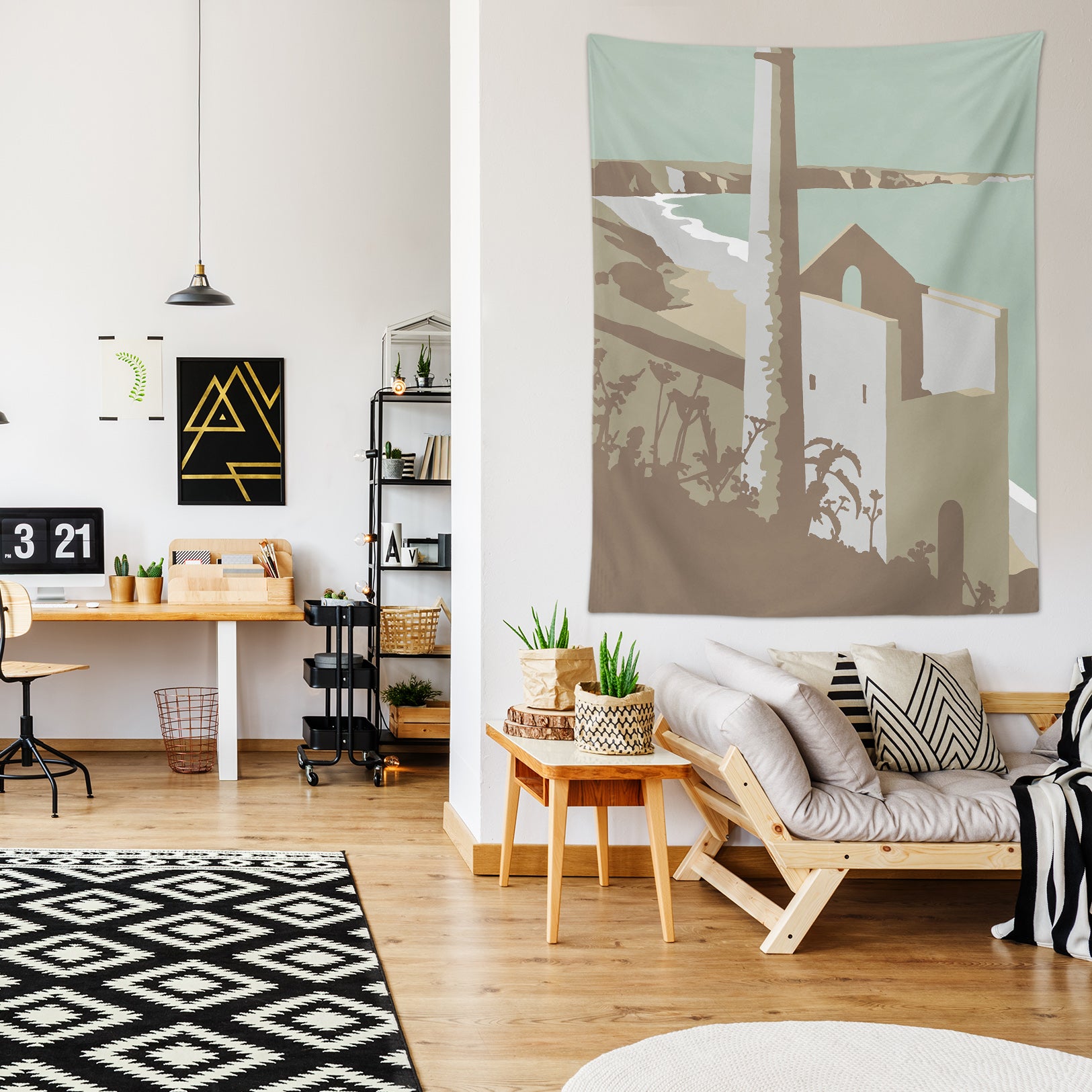 3D Old House 5383 Steve Read Tapestry Hanging Cloth Hang